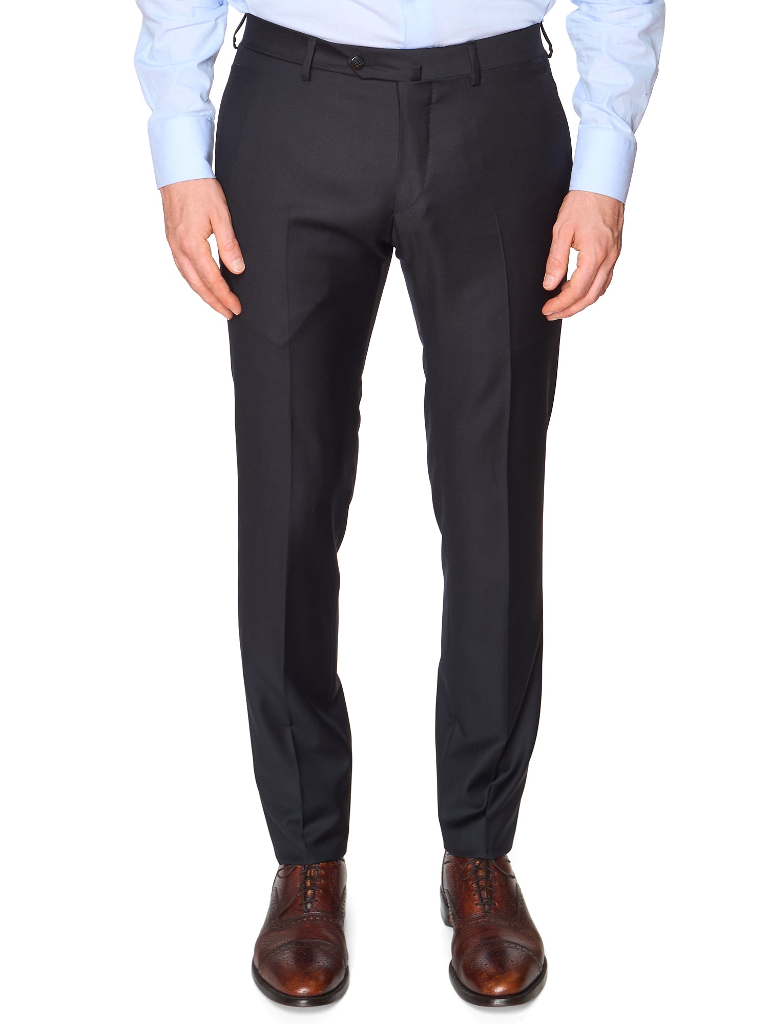 RAFFAELE CARUSO "Norma" Black Loro Piana 150's Tasmaninan Wool Suit