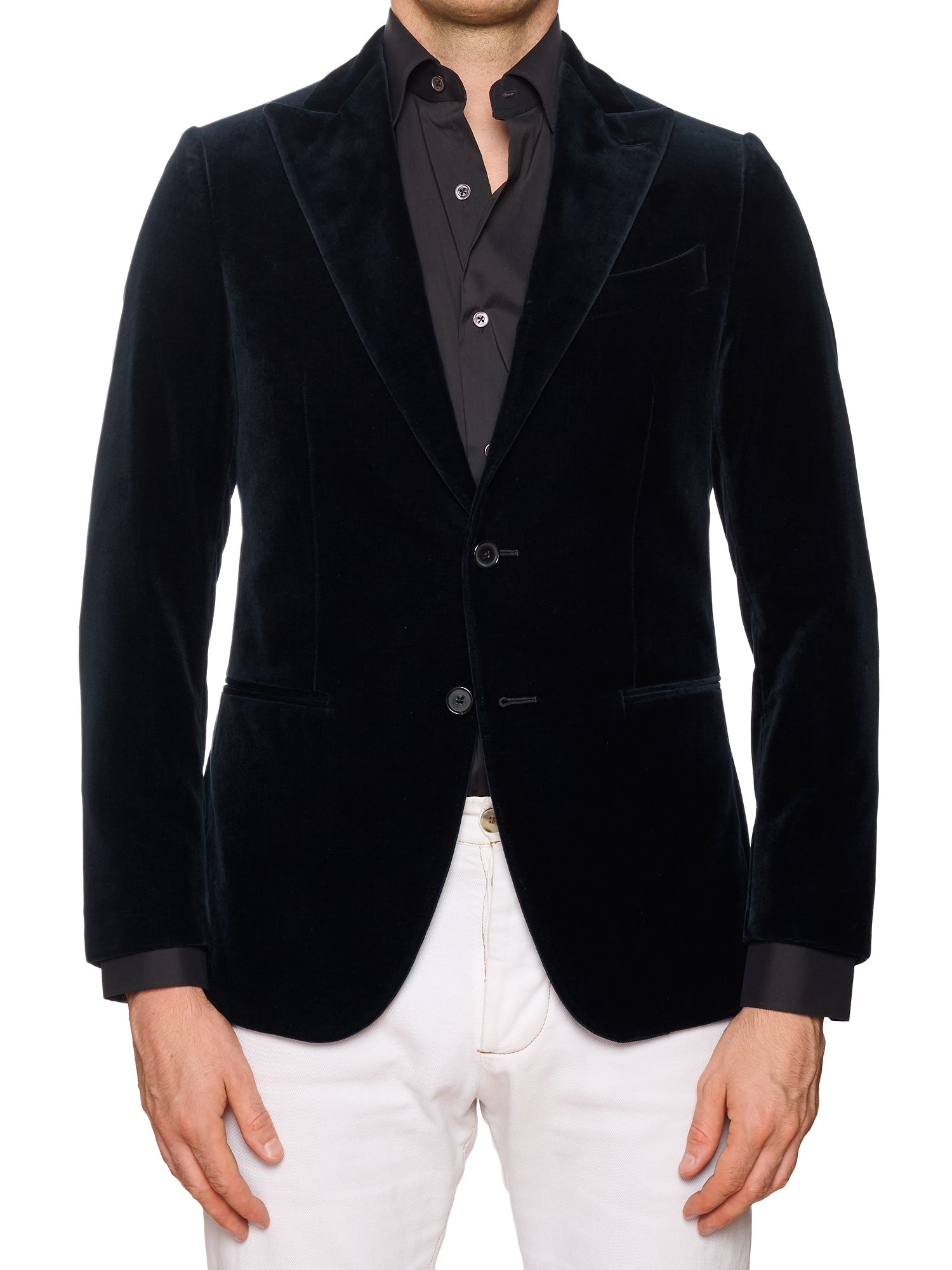 RAFFAELE CARUSO "Norma" Blue Velvet Dinner Tux Jacket