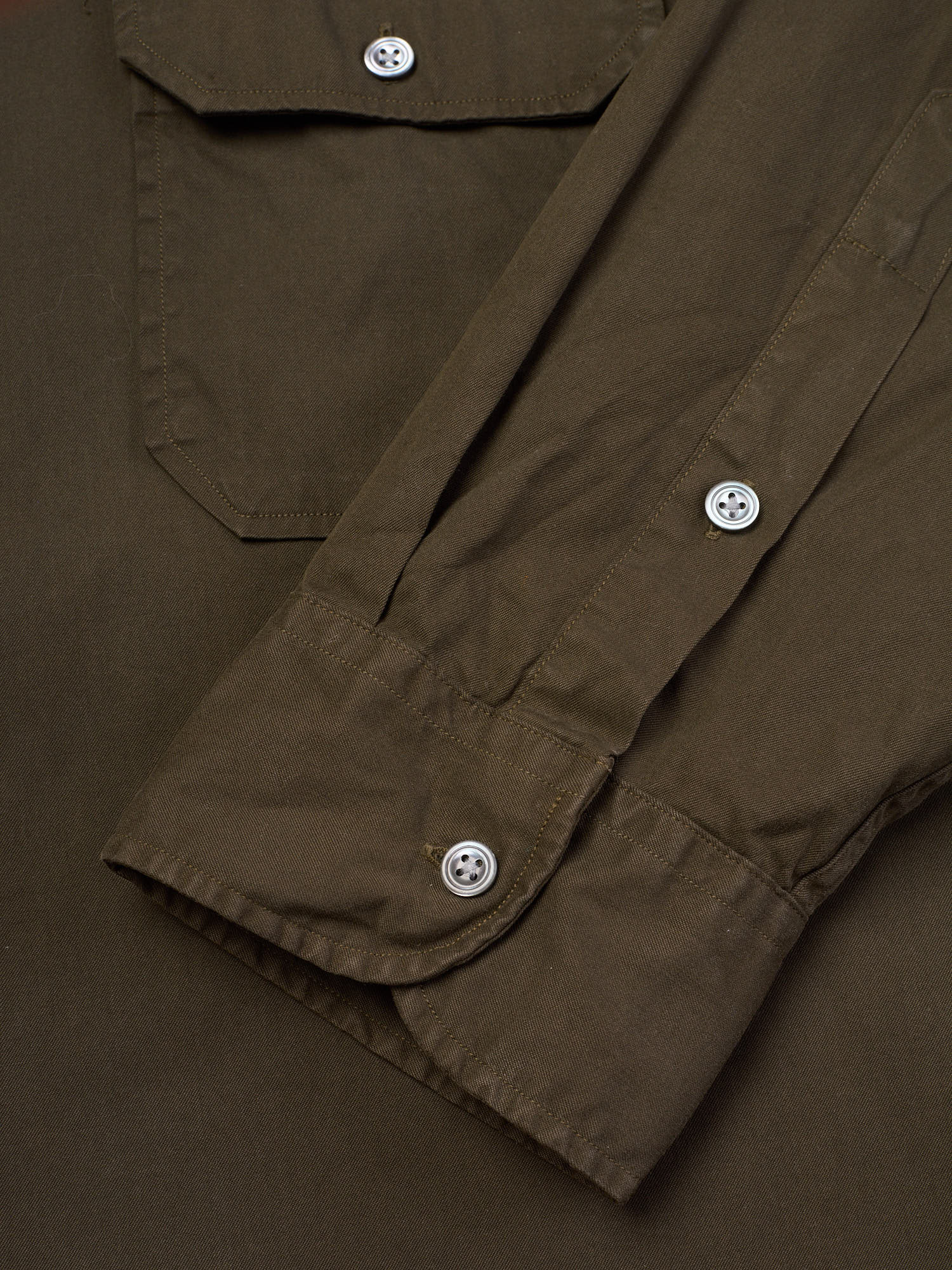 RALPH LAUREN Black Label Olive Green Epaulet Military Safari Shirt US XXL