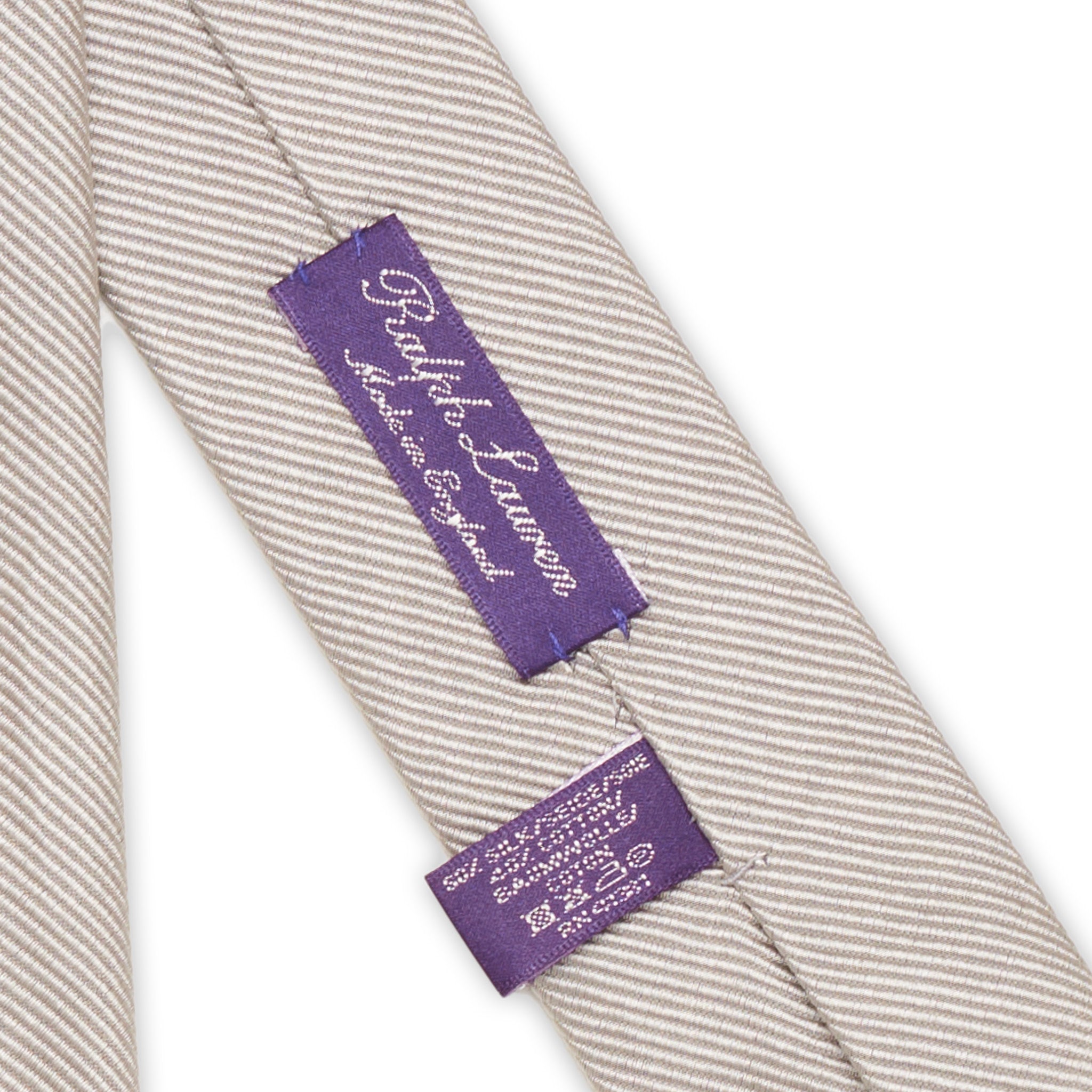 RALPH LAUREN Purple Label England Handmade Silk Tie Seven Fold Unlined NEW