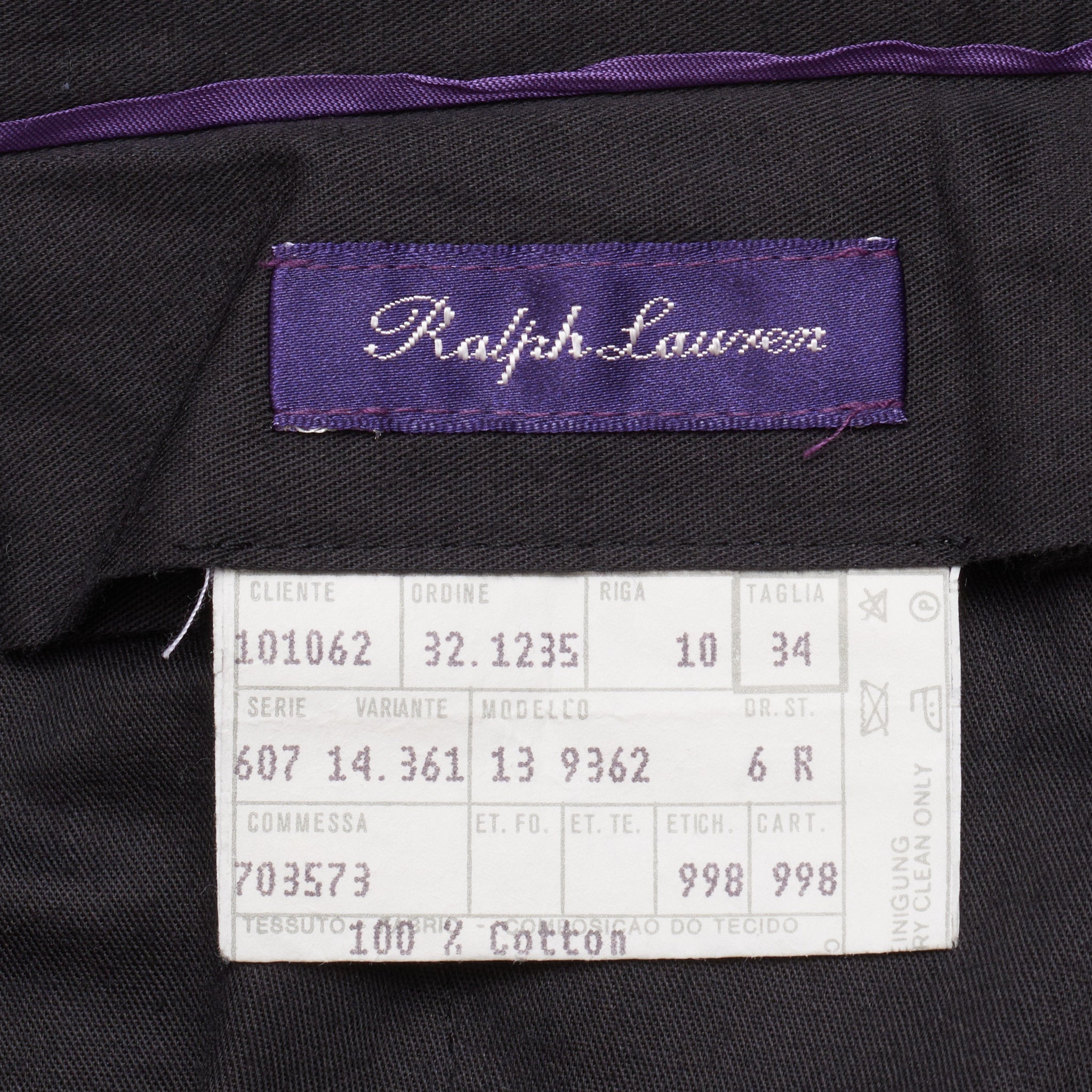 RALPH LAUREN Purple Label Navy Blue Twill Cotton Double Pleated Bermuda Shorts US 34 RALPH LAUREN