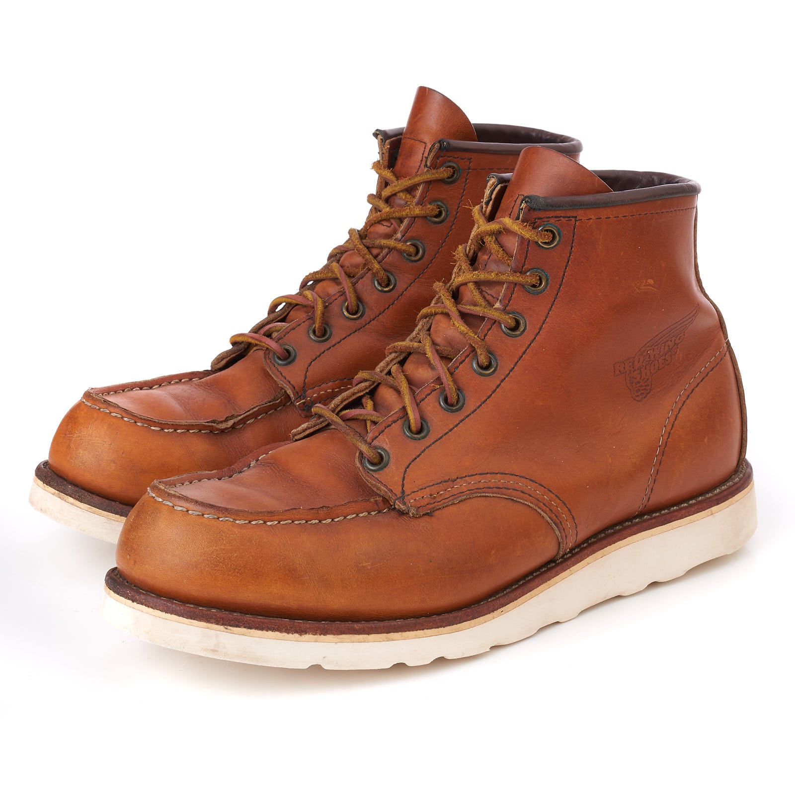 Vintage RED WING 875 Classic Moc Toe Boots with Vibram Outsole US 10