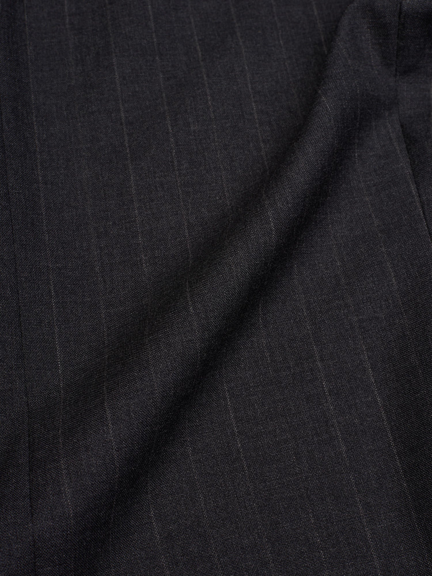 RENOMA Paris Dark Gray Striped Virgin Wool Suit