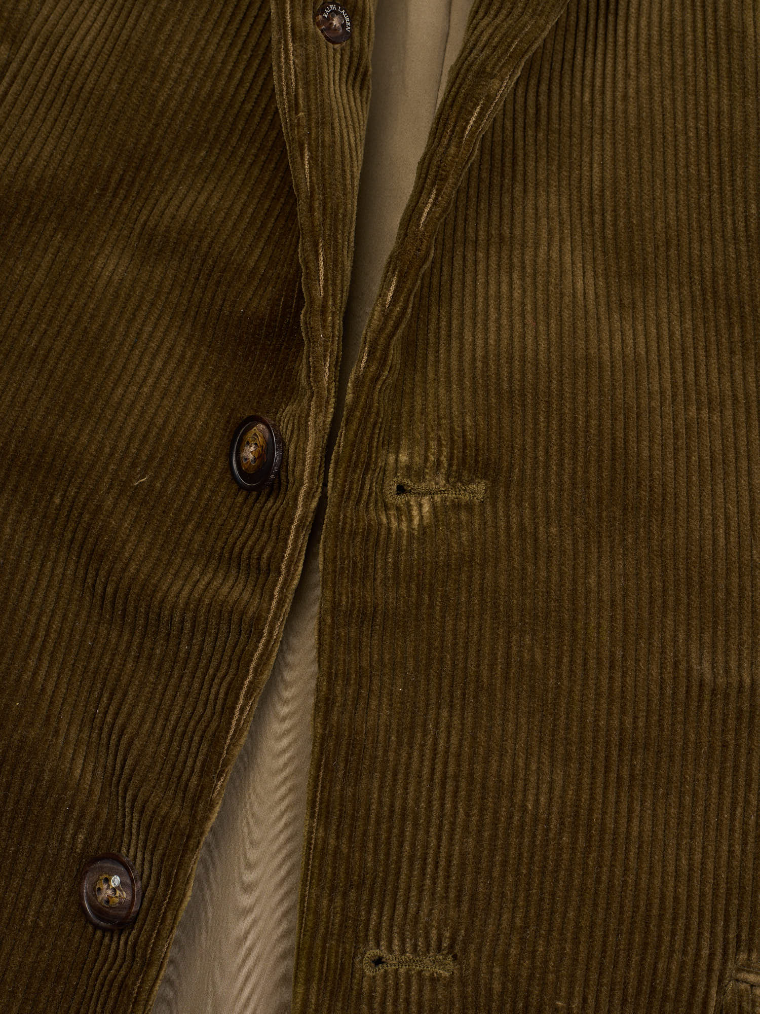 RLX RALPH LAUREN Olive Corduroy Hunting Heavy Jacket Coat