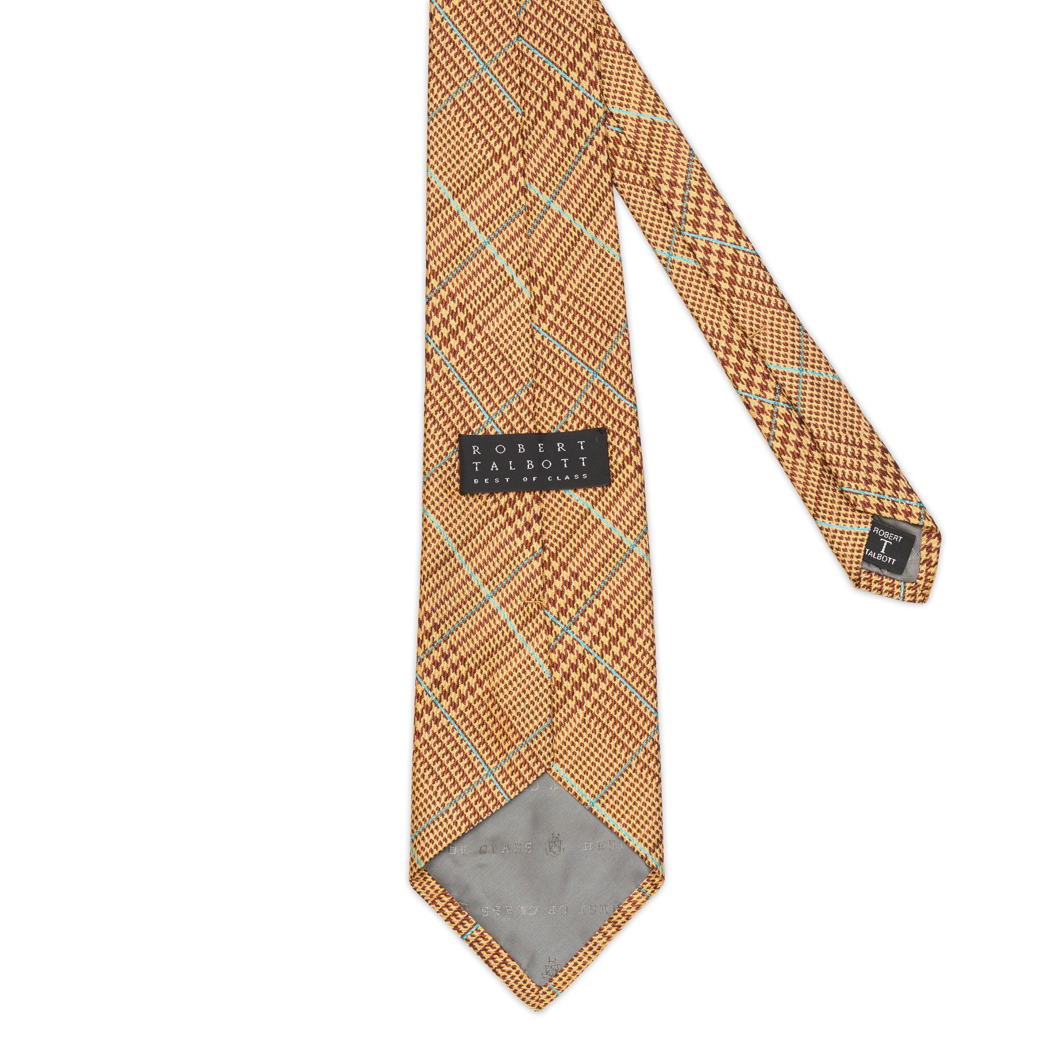 ROBERT TALBOTT Best of Class Handmade Prince of Wales Design Silk Tie NEW