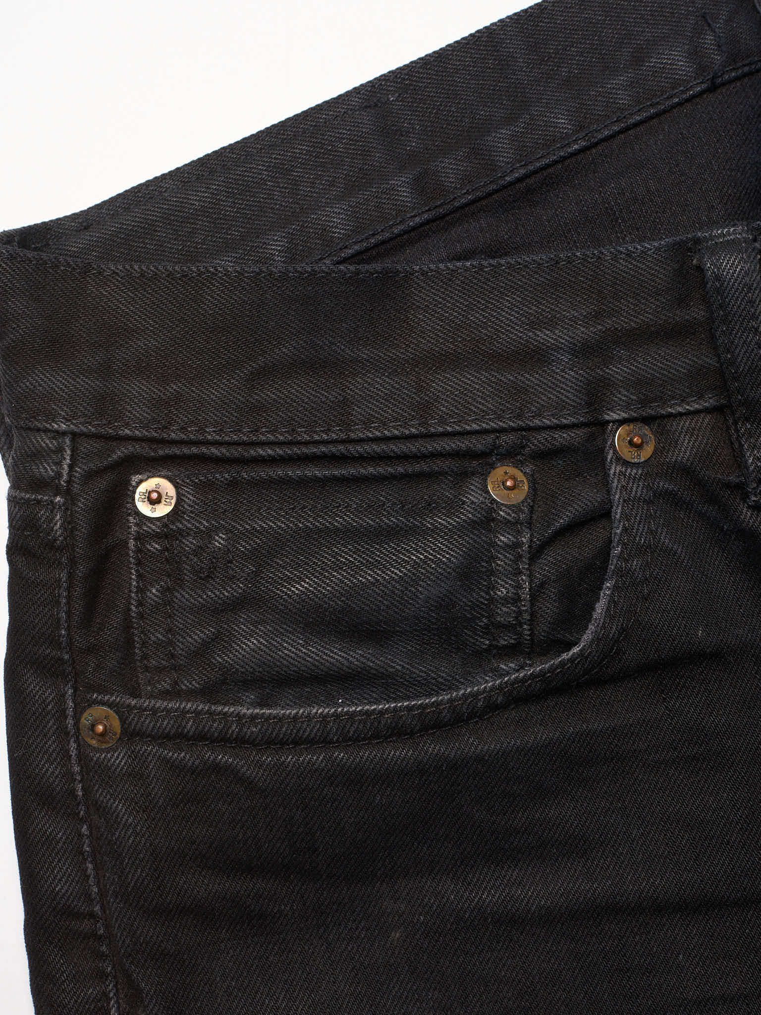 RRL RALPH LAUREN Double RL Black Slim Straight Fit Jeans USA 34x32
