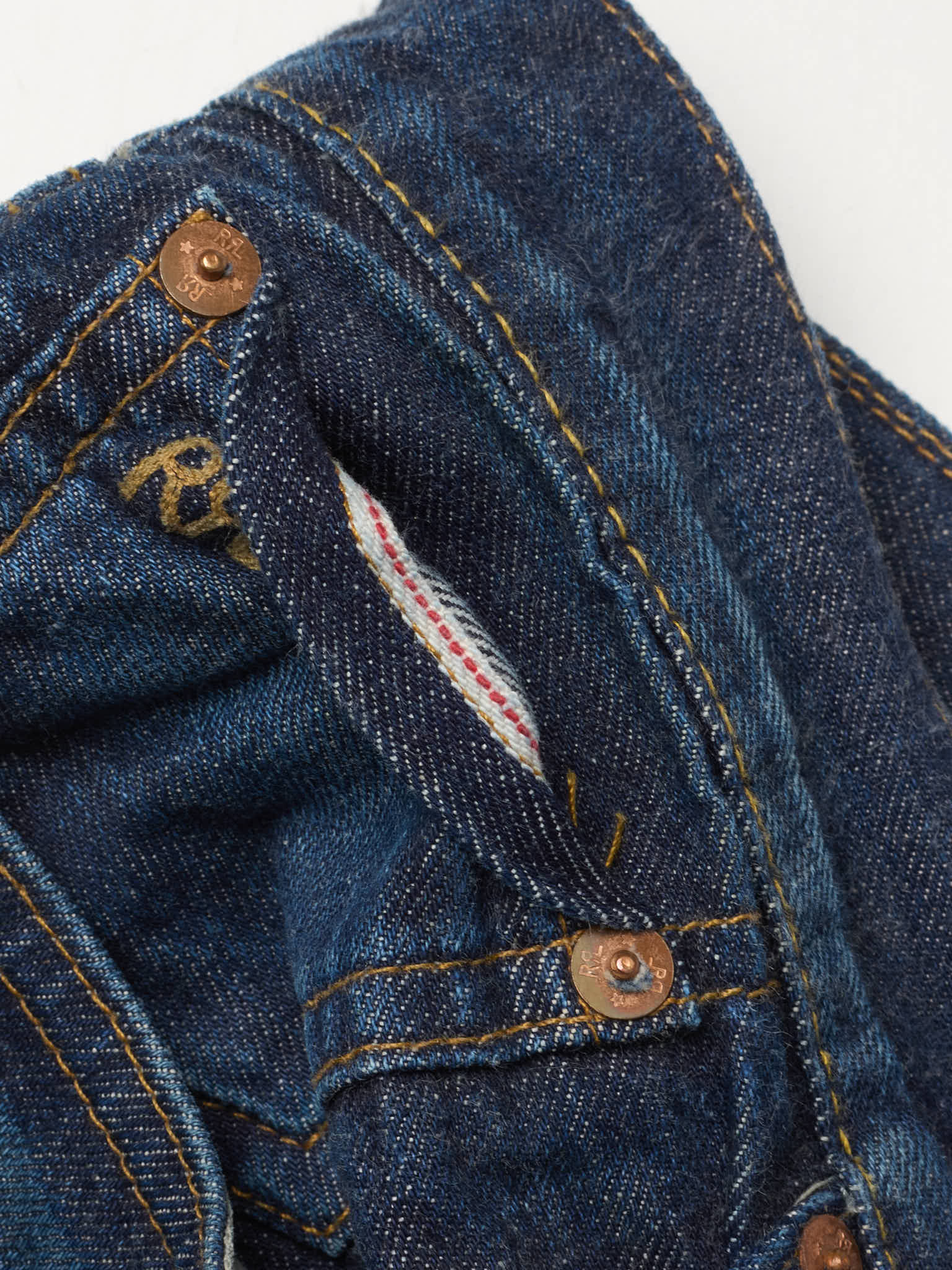 RRL RALPH LAUREN Double RL Blue Slim Fit  Selvedge Jeans USA