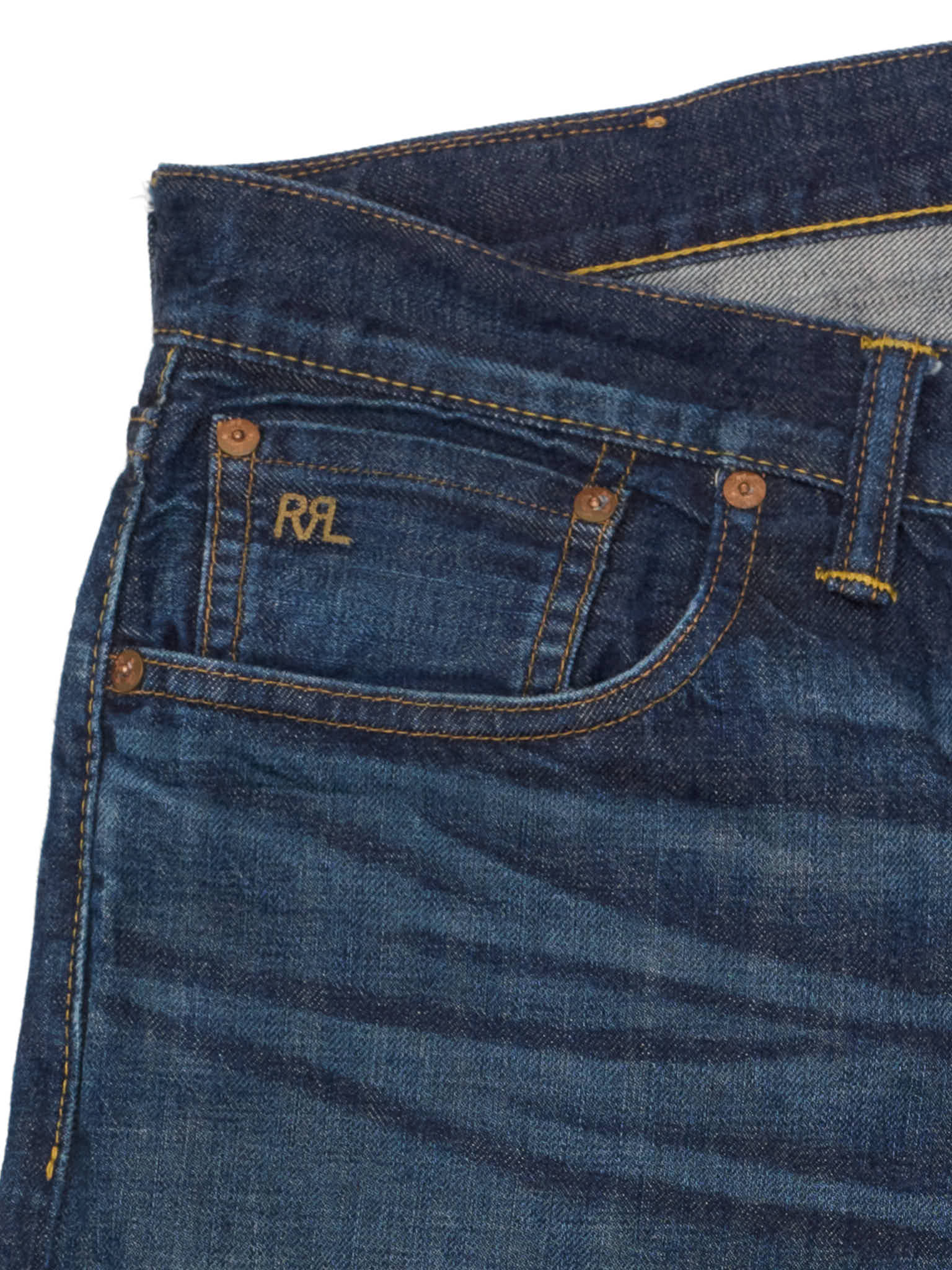 RRL RALPH LAUREN Double RL Blue Slim Fit  Selvedge Jeans USA