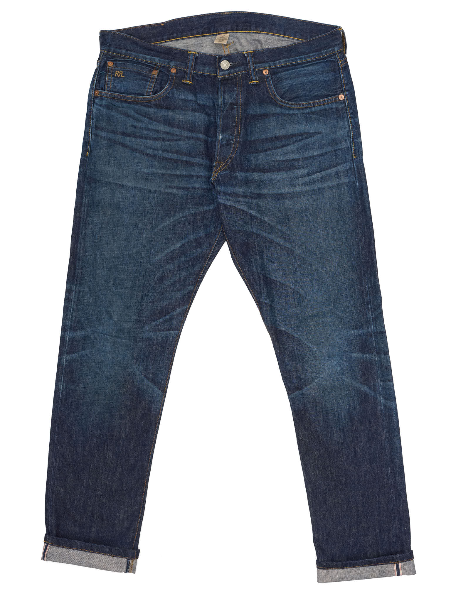 RRL RALPH LAUREN Double RL Blue Slim Fit Selvedge Jeans USA