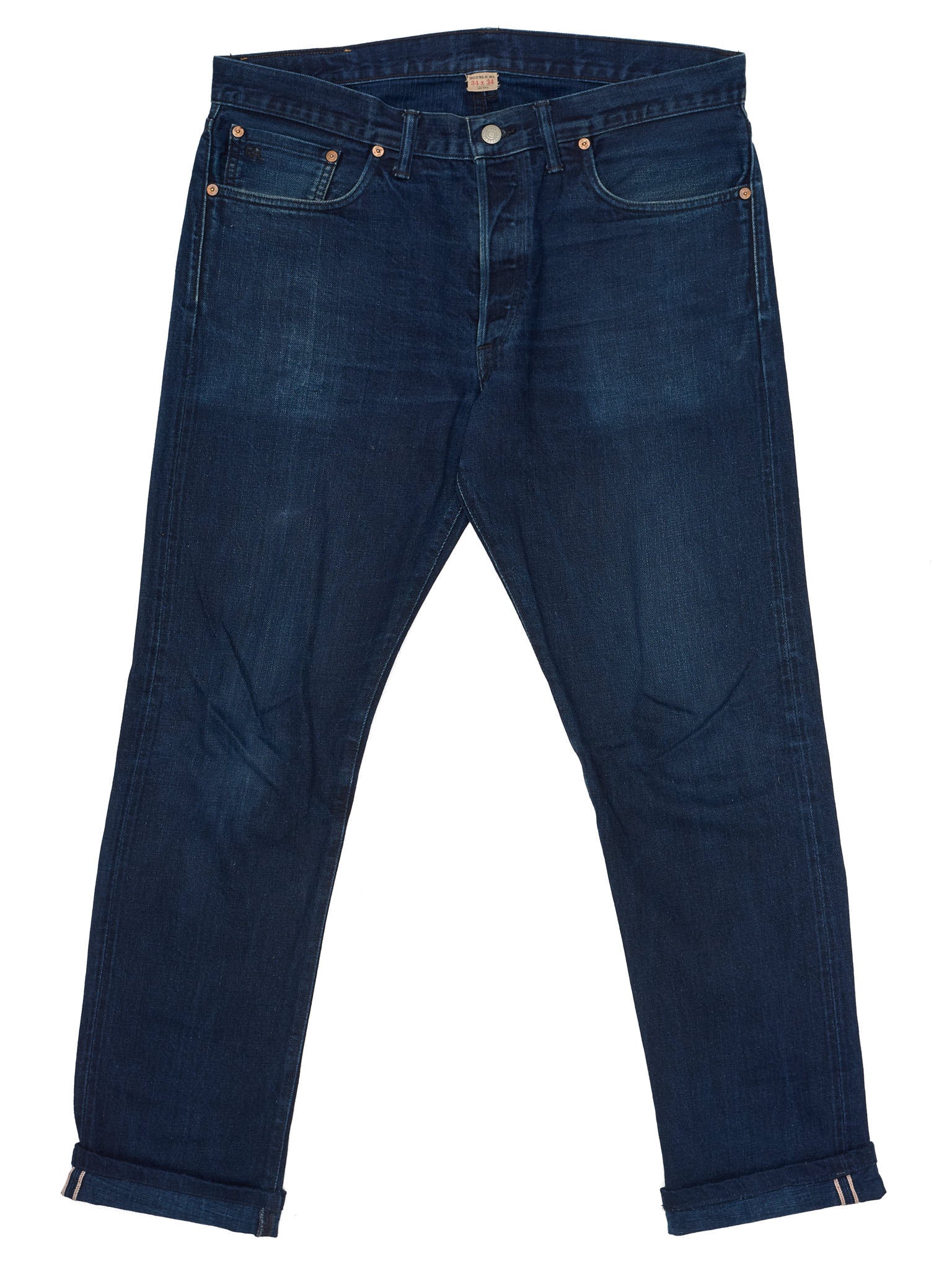 RRL RALPH LAUREN Double RL Blue Slim Narrow Fit  Selvedge Jeans USA