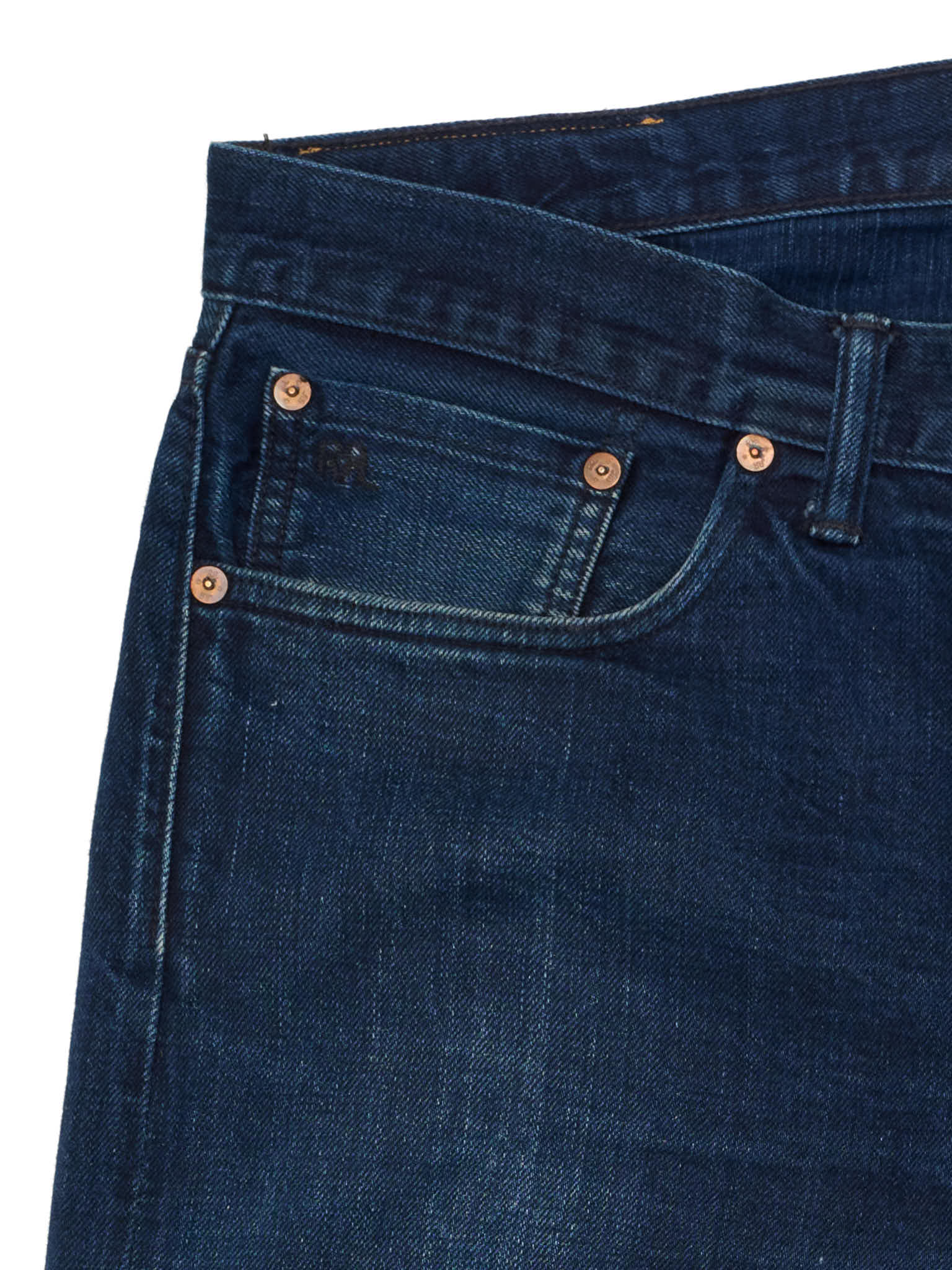 RRL RALPH LAUREN Double RL Blue Slim Narrow Fit  Selvedge Jeans USA