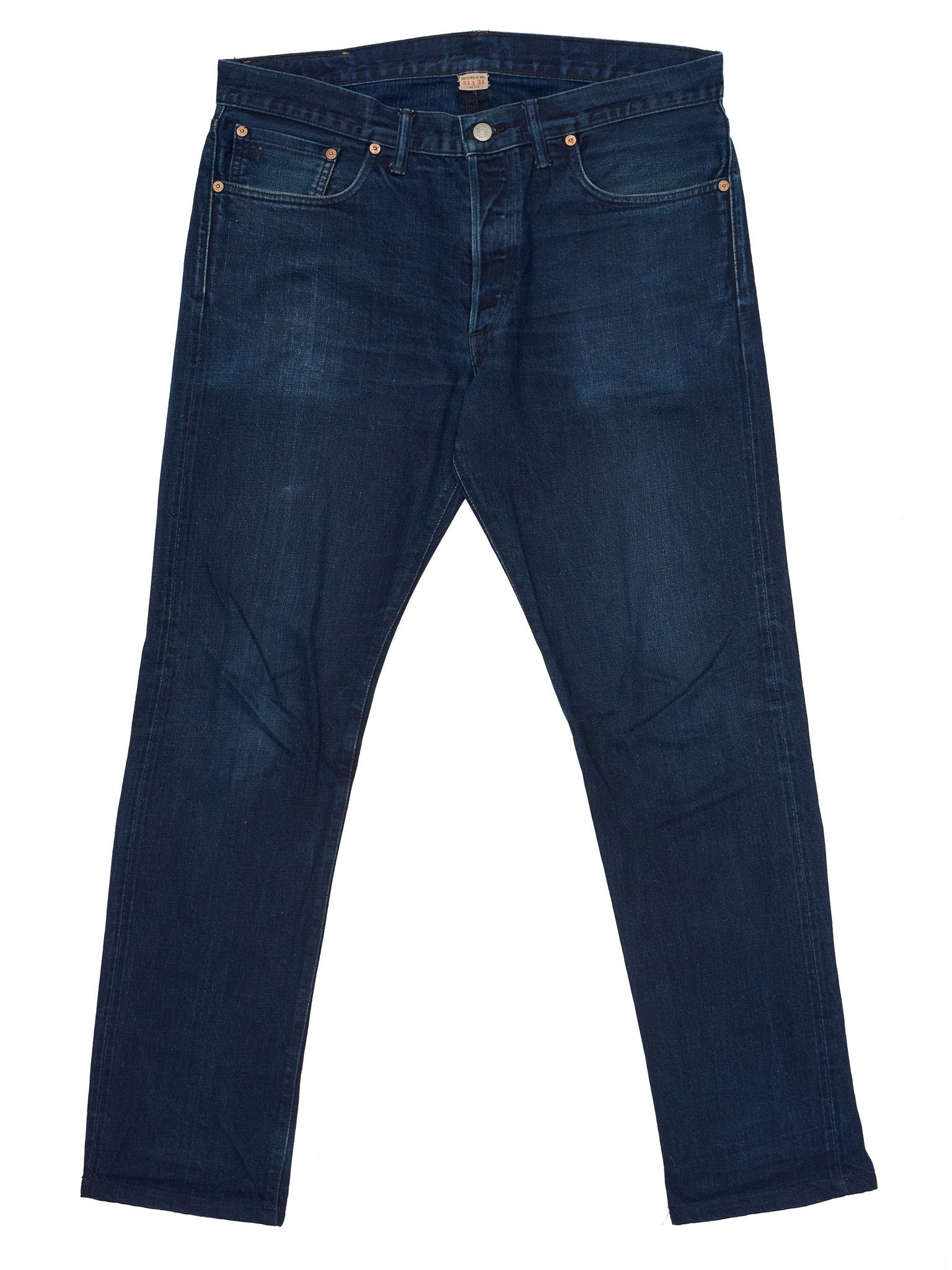 RRL RALPH LAUREN Double RL Blue Slim Narrow Fit  Selvedge Jeans USA
