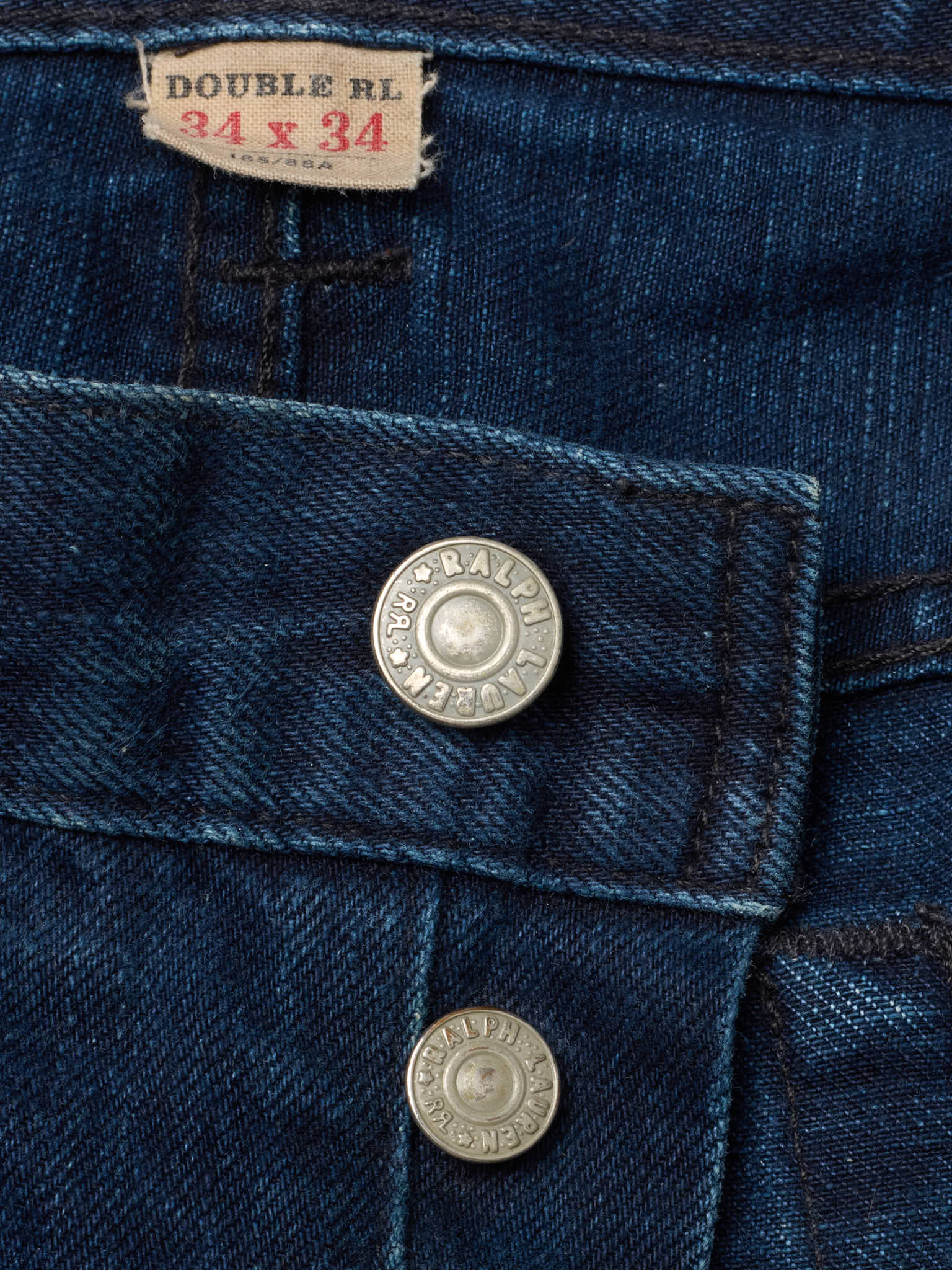 RRL RALPH LAUREN Double RL Blue Slim Narrow Fit  Selvedge Jeans USA