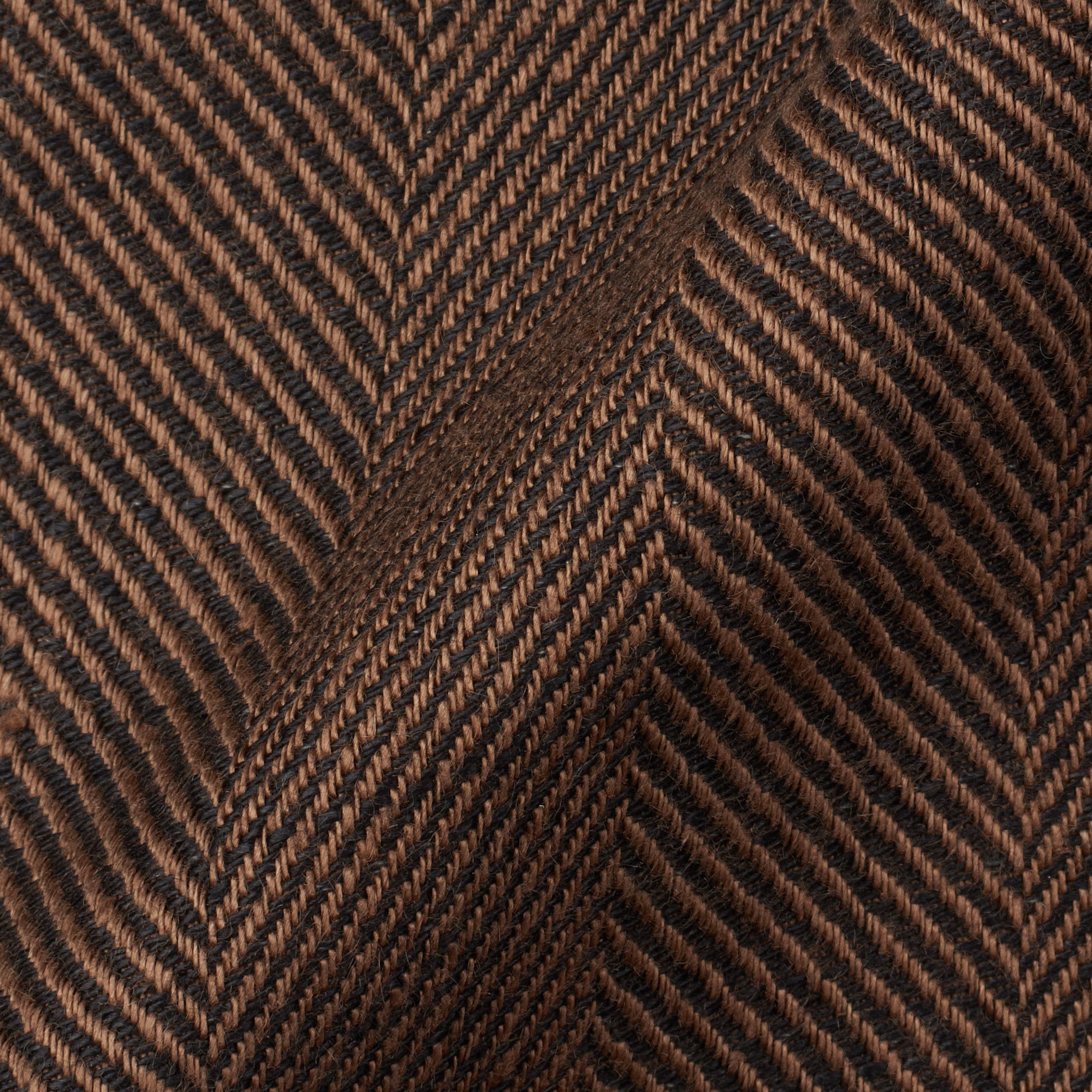 RUBINACCI LH Handmade Bespoke Brown Herringbone Cotton-Linen Jacket EU 50 NEW US 40