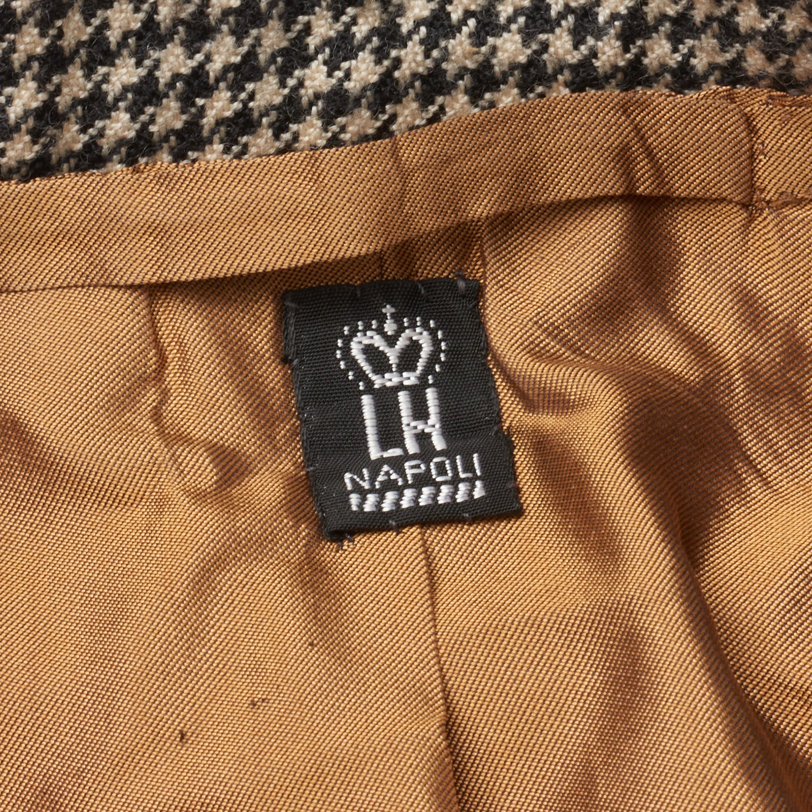 RUBINACCI LH Handmade Bespoke Houndstooth Cashmere DB Jacket EU 50 NEW US 40 RUBINACCI