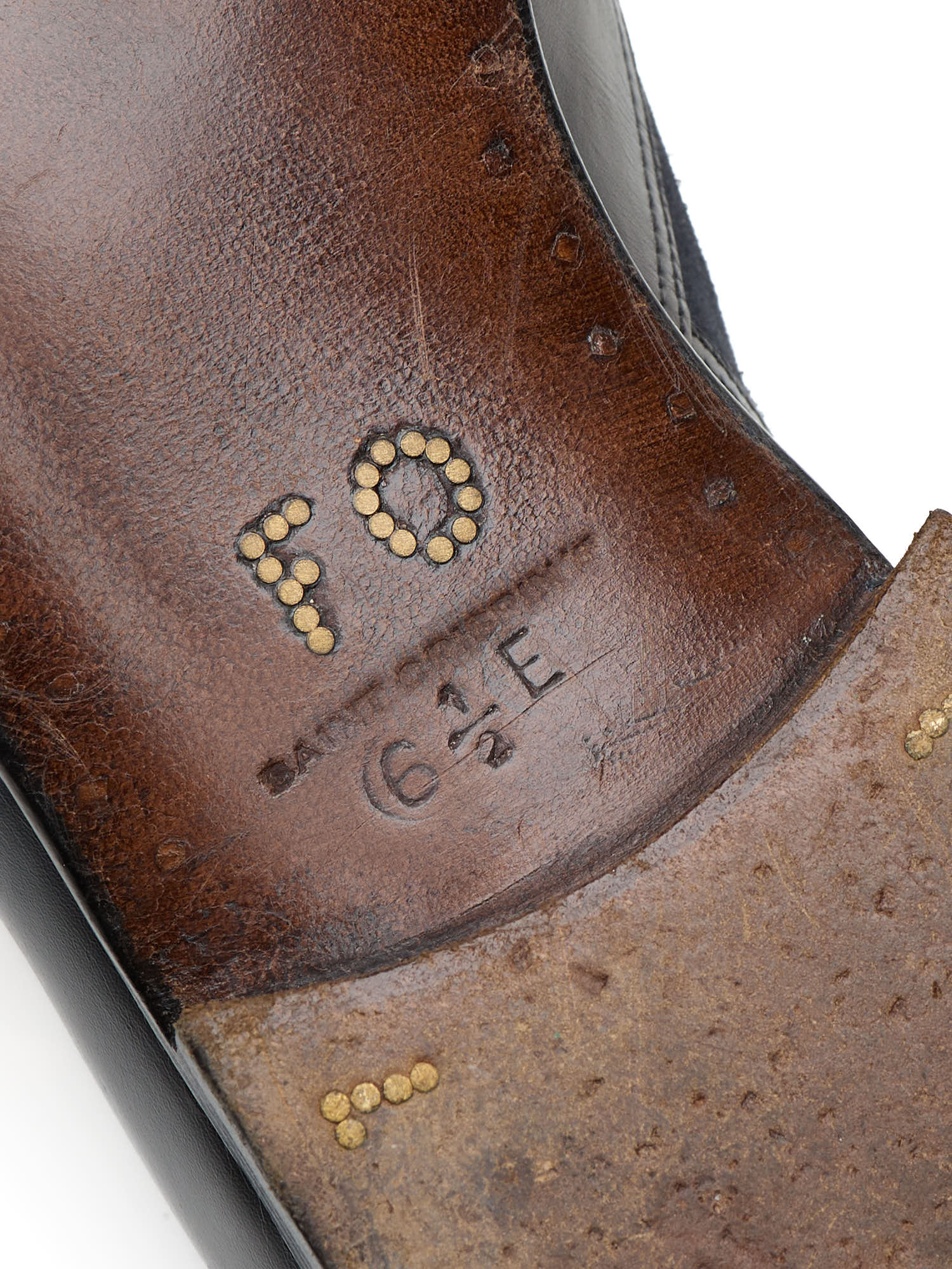 SAINT CRISPIN'S MOD 104 Navy Suede-Leather Oxford Dress Shoes