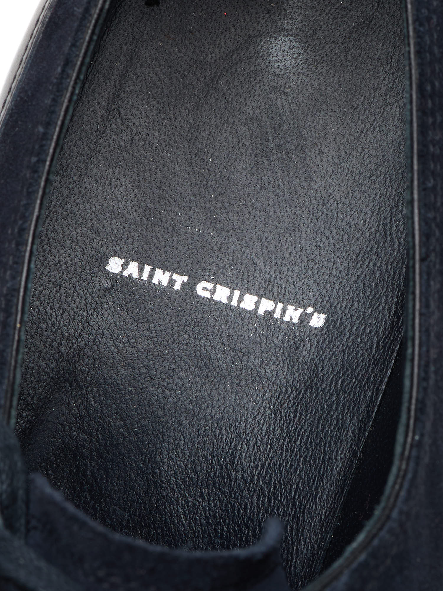SAINT CRISPIN'S MOD 104 Navy Suede-Leather Oxford Dress Shoes