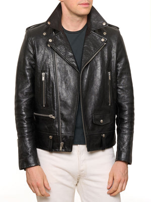 SAINT LAURENT Paris Black Leather L01 Motorcycle Jacket