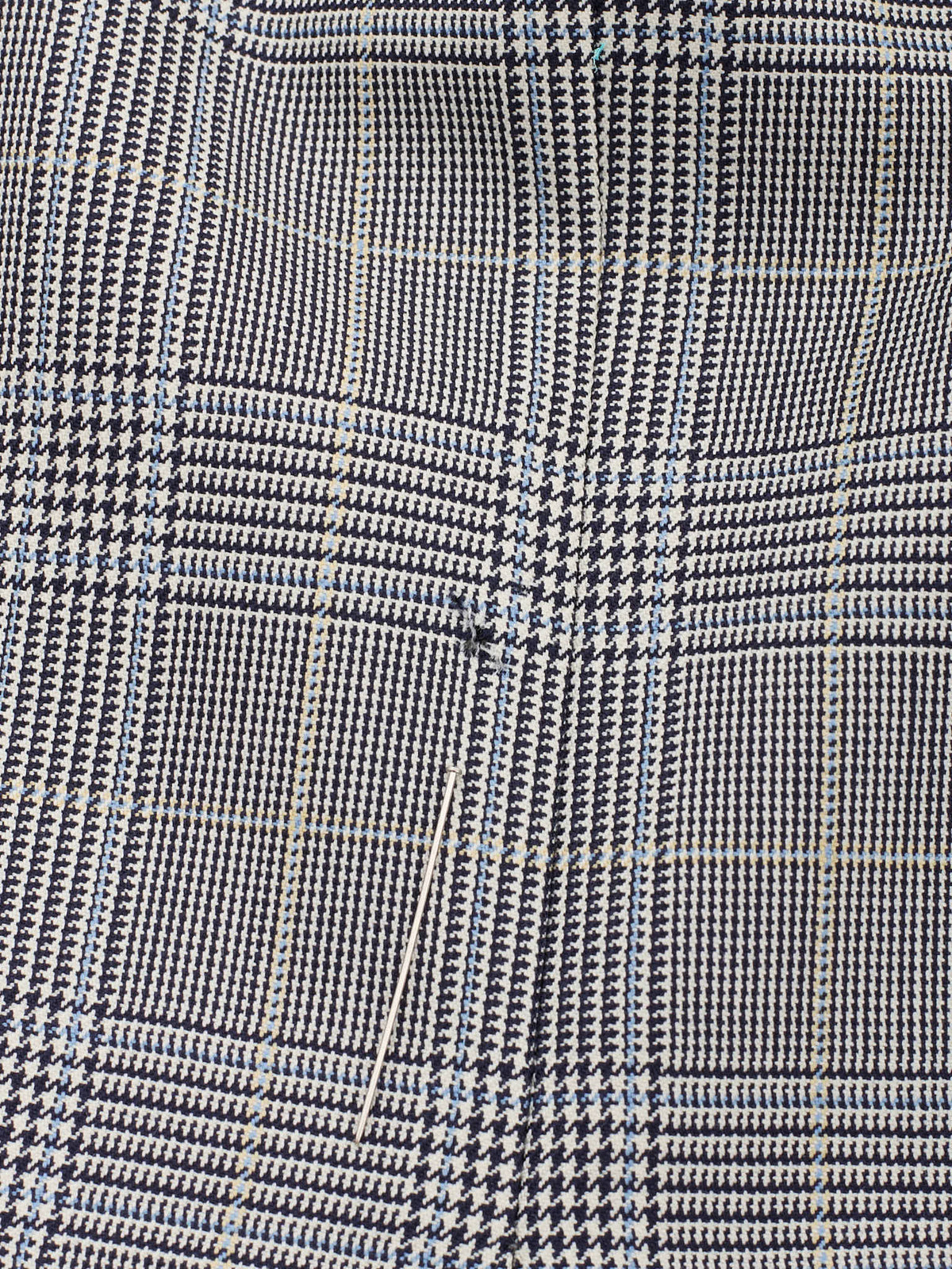 SARTORIA CHIAIA Handmade Gray Plaid Wool Double Breasted Bespoke Suit
