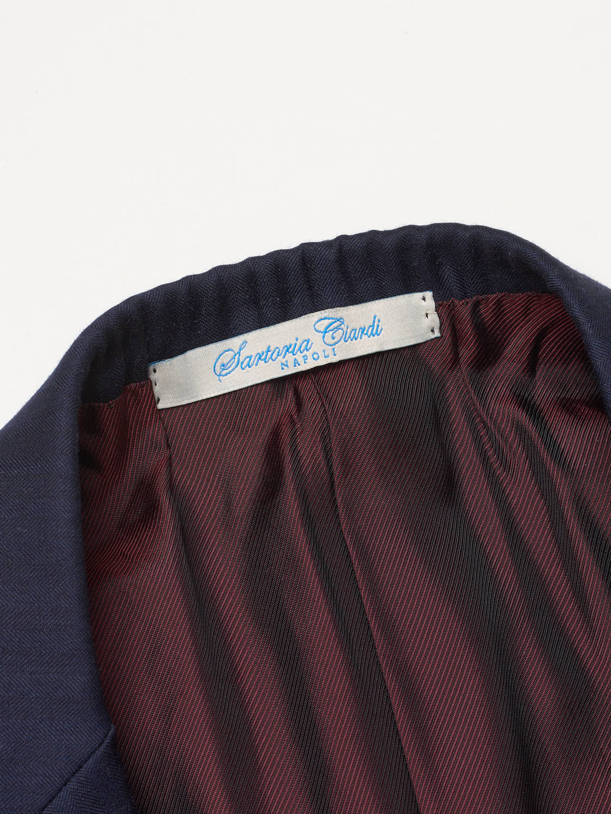 SARTORIA CIARDI Bespoke Handmade Navy Blue Wool Suit NEW