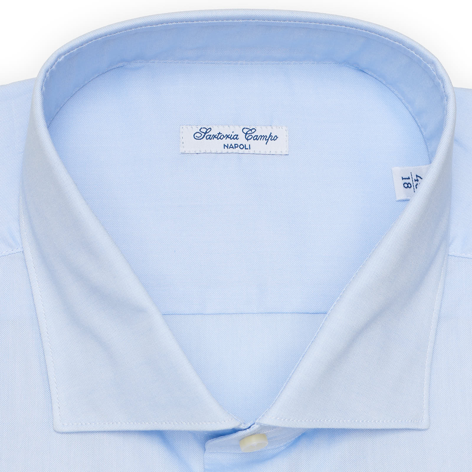 SARTORIA CAMPO NAPOLI Blue Cotton Oxford Dress Shirt EU 45 NEW US 18