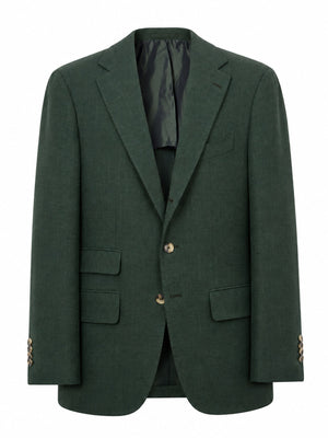 SARTORIA CHIAIA Handmade Green Loro Piana Fabric Jacket EU 48 US 38
