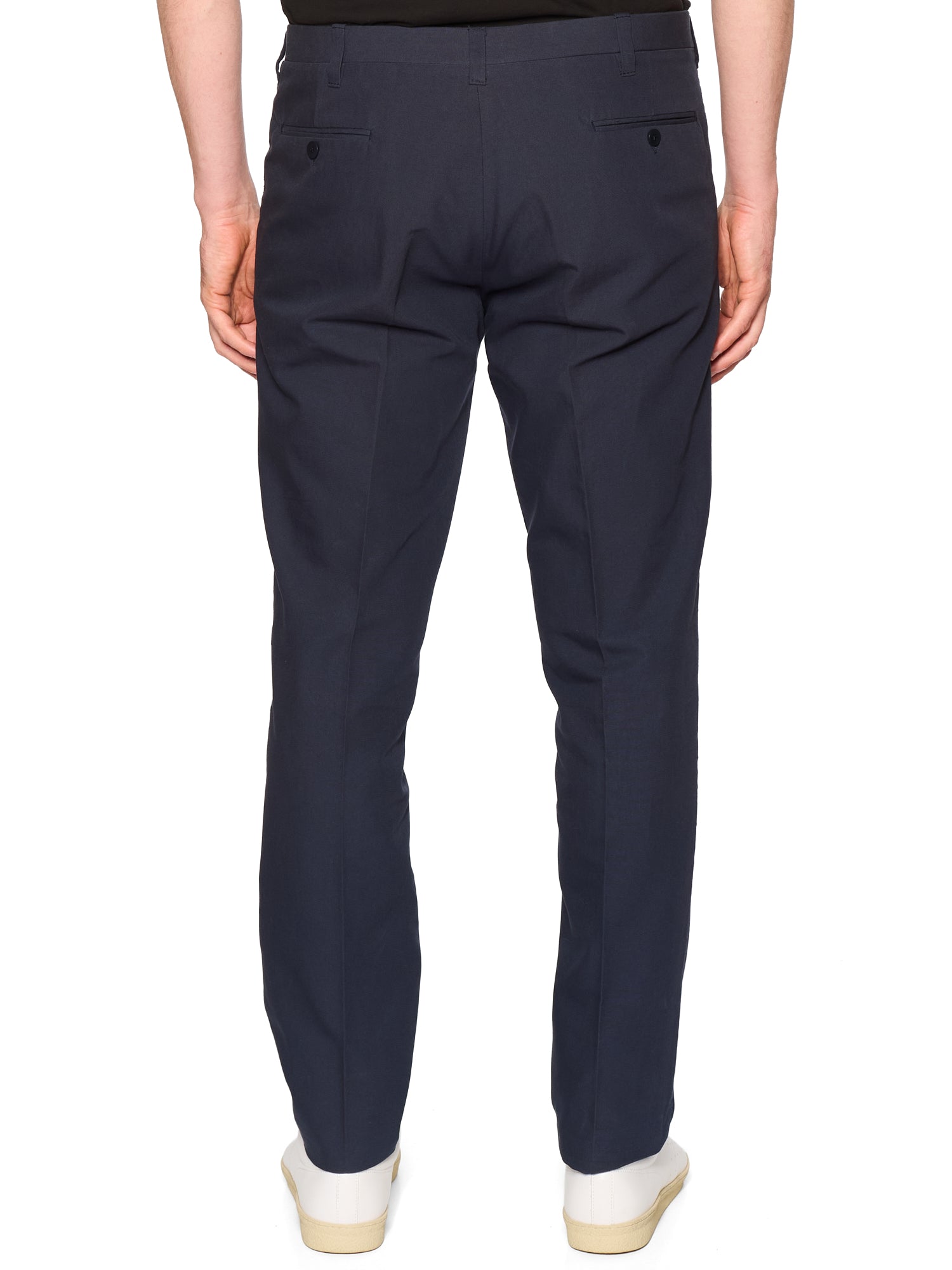 SARTORIA CHIAIA Handmade Navy Blue Cotton Dress Pants Chinos EU 52 NEW US 36