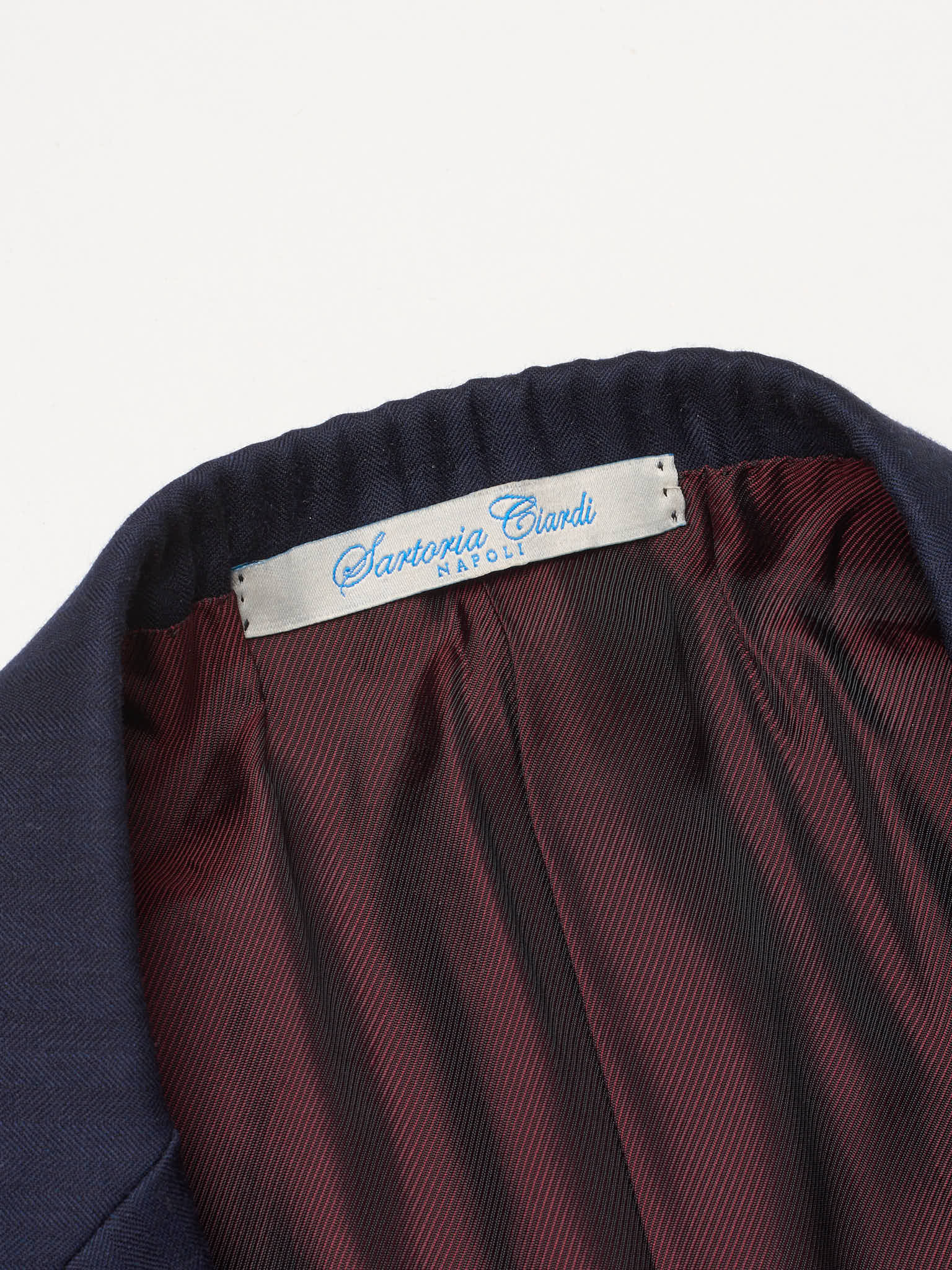 SARTORIA CIARDI Bespoke Handmade Navy Blue Wool Suit NEW