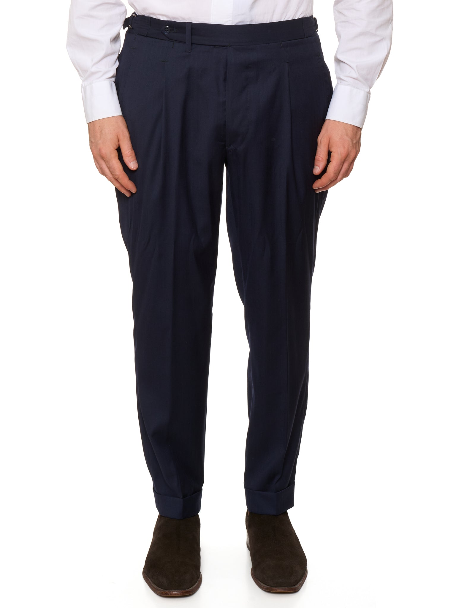 SARTORIA CIARDI Bespoke Handmade Navy Blue Wool Suit NEW
