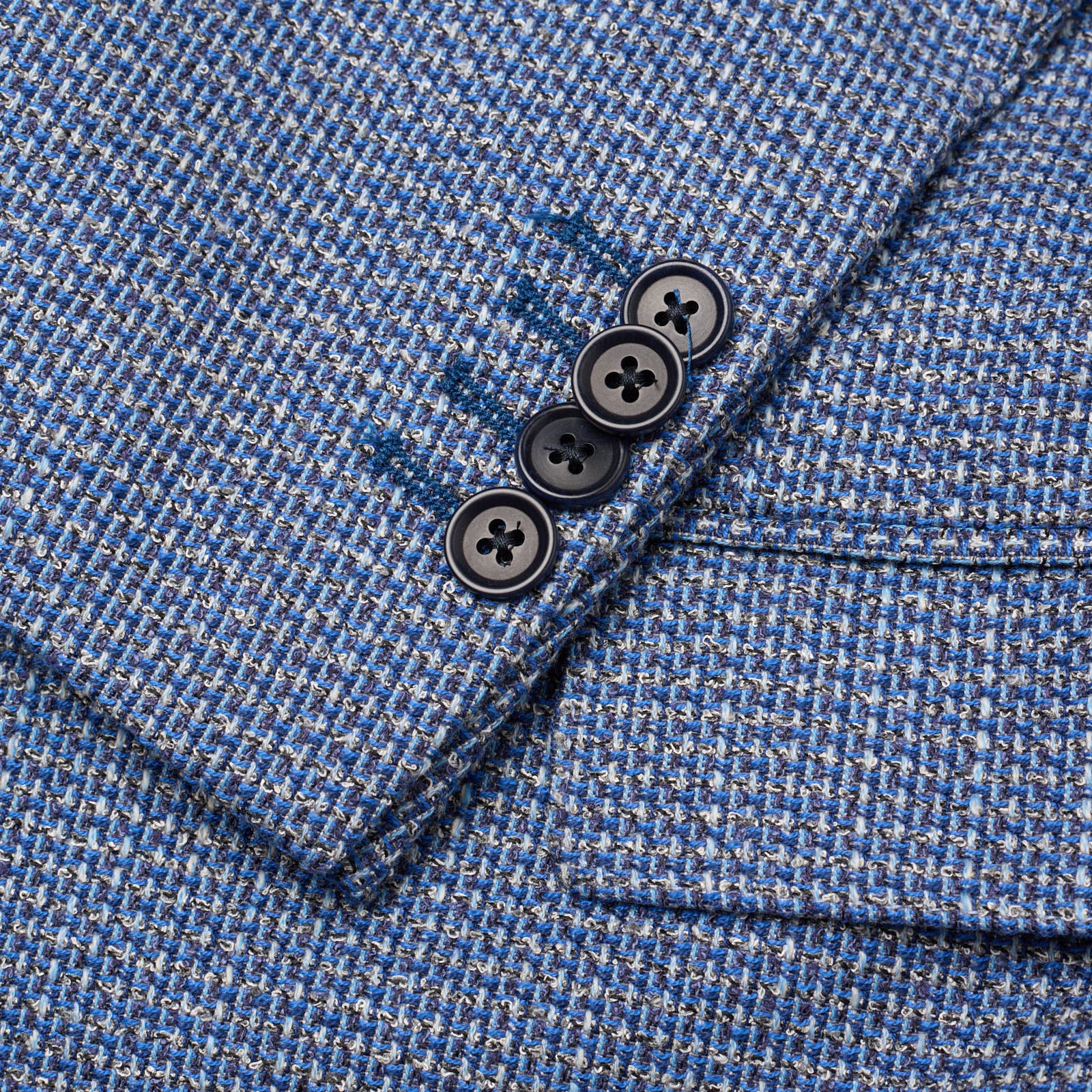 SARTORIA PARTENOPEA Blue Micro Cotton Jacket EU 52 NEW US 42 Current Model