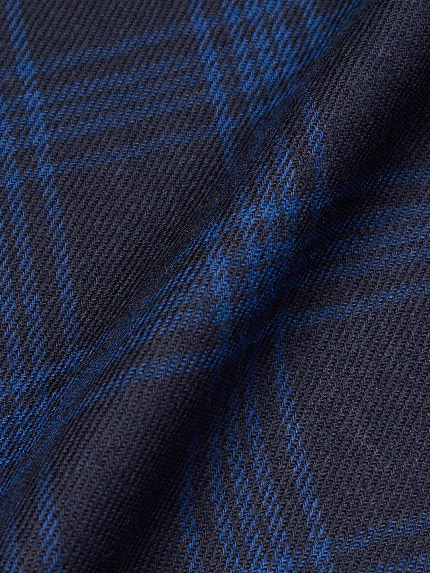 SARTORIA PARTENOPEA "Napoli2" Blue Tartan Wool Unlined Jacket