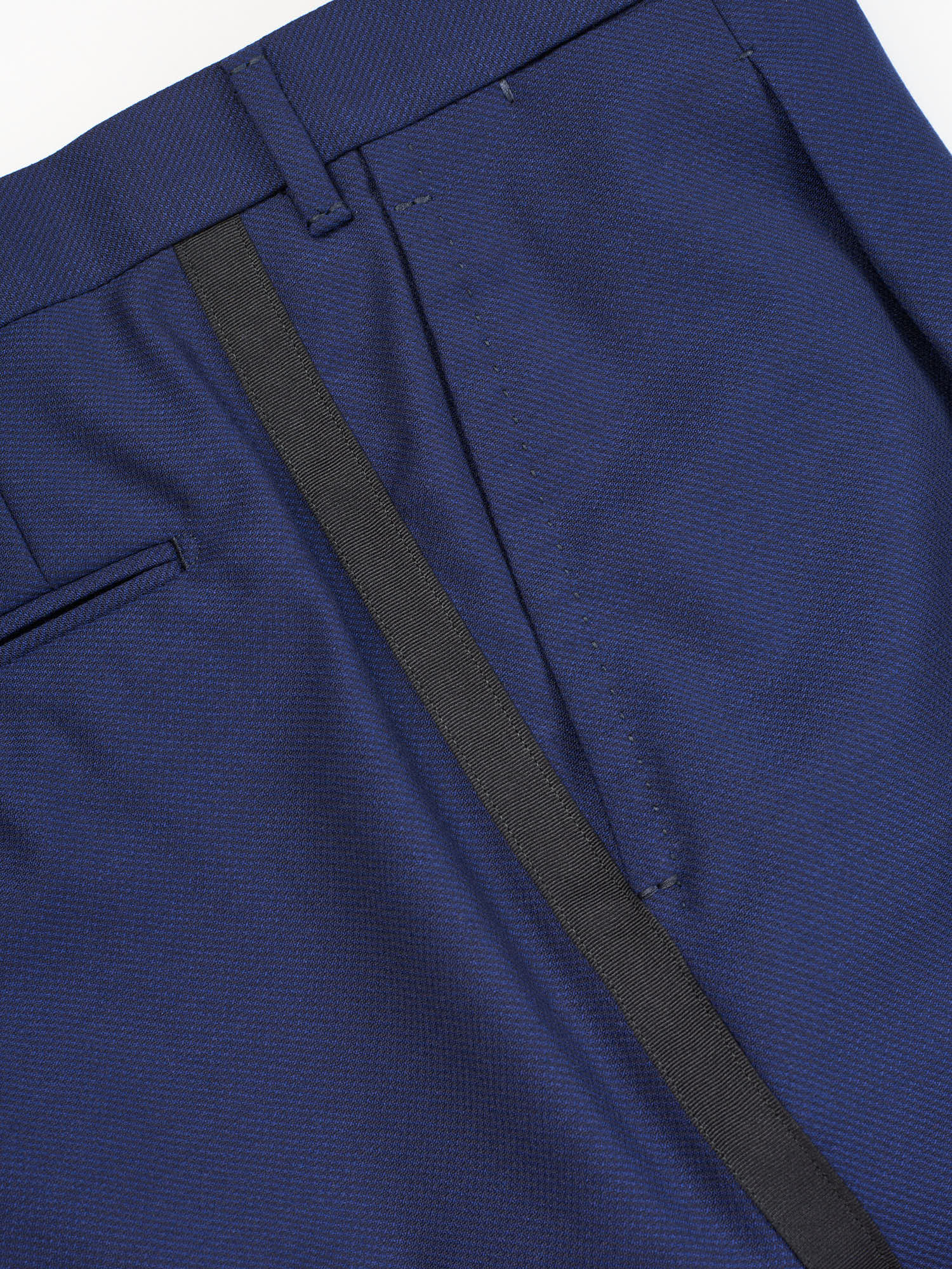 SARTORIA PARTENOPEA “Napoli” Blue Super 120’s Wool Tuxedo Suit