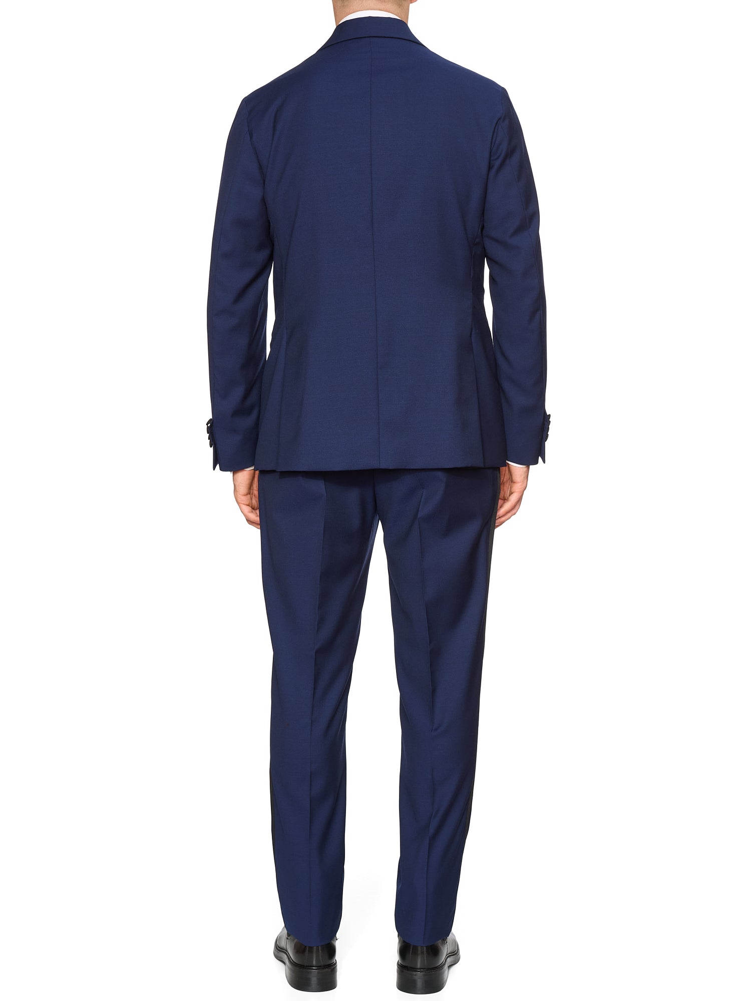 SARTORIA PARTENOPEA “Napoli” Blue Super 120's Wool Tuxedo Suit