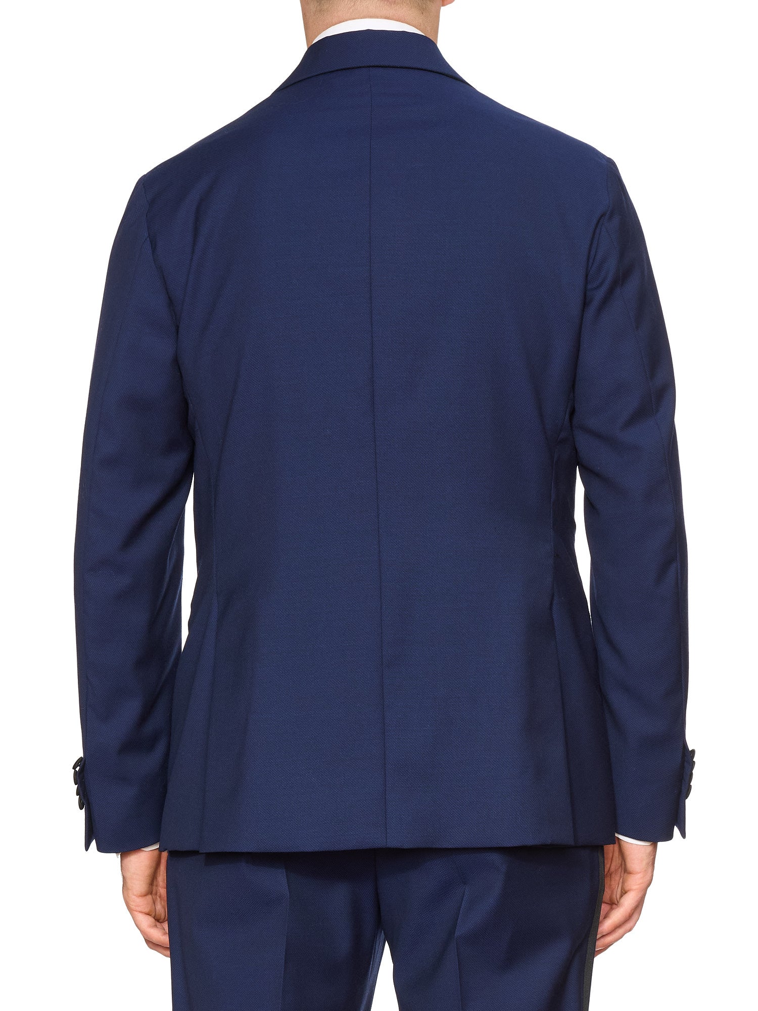 SARTORIA PARTENOPEA “Napoli” Blue Super 120's Wool Tuxedo Suit