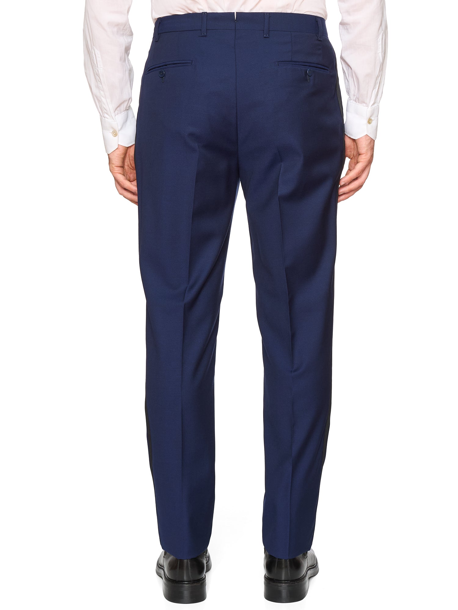 SARTORIA PARTENOPEA “Napoli” Blue Super 120's Wool Tuxedo Suit