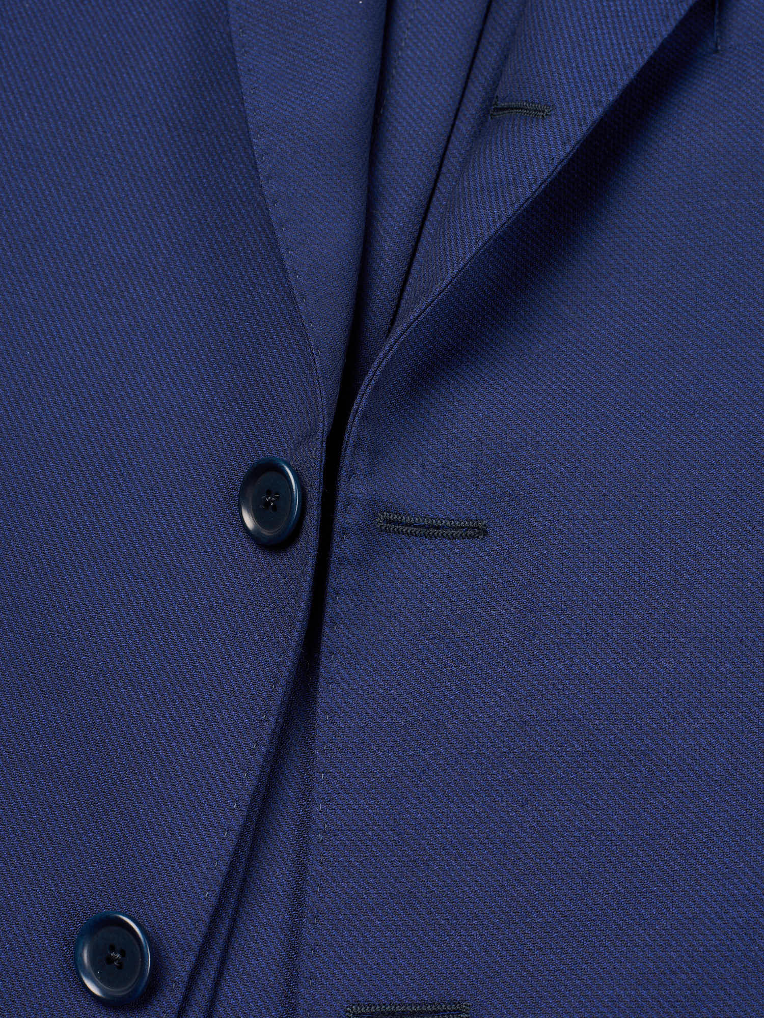 SARTORIA PARTENOPEA Blue "Napoli" Wool Super 120'S Unlined Jacket NEW