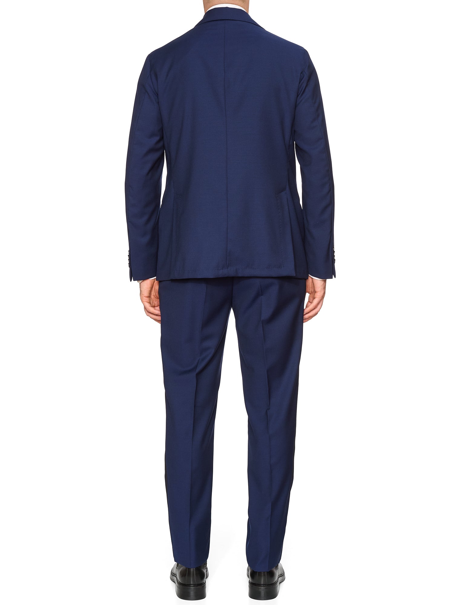 SARTORIA PARTENOPEA “York” Blue Super 120’s Wool Unlined Tuxedo Suit