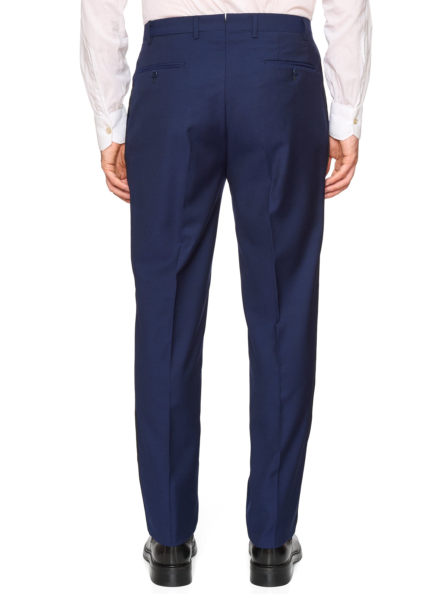 SARTORIA PARTENOPEA “York” Blue Super 120’s Wool Unlined Tuxedo Suit