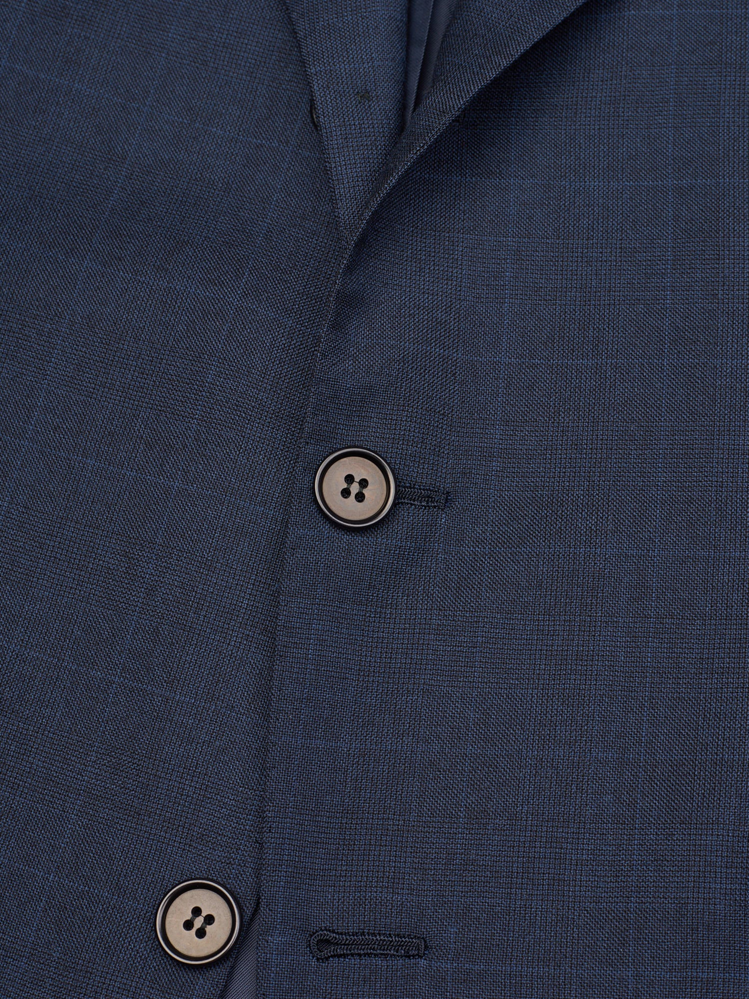 SARTORIA PARTENOPEA For SIR WILSON Handmade Blue Wool Suit