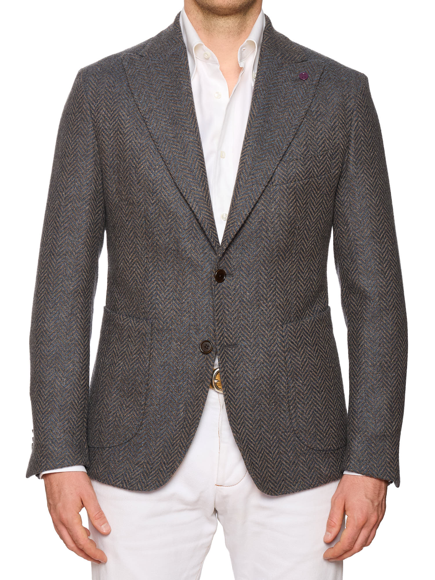 SARTORIA PARTENOPEA "Napoli2" Bottoli Wool-Cashmere Unlined Jacket