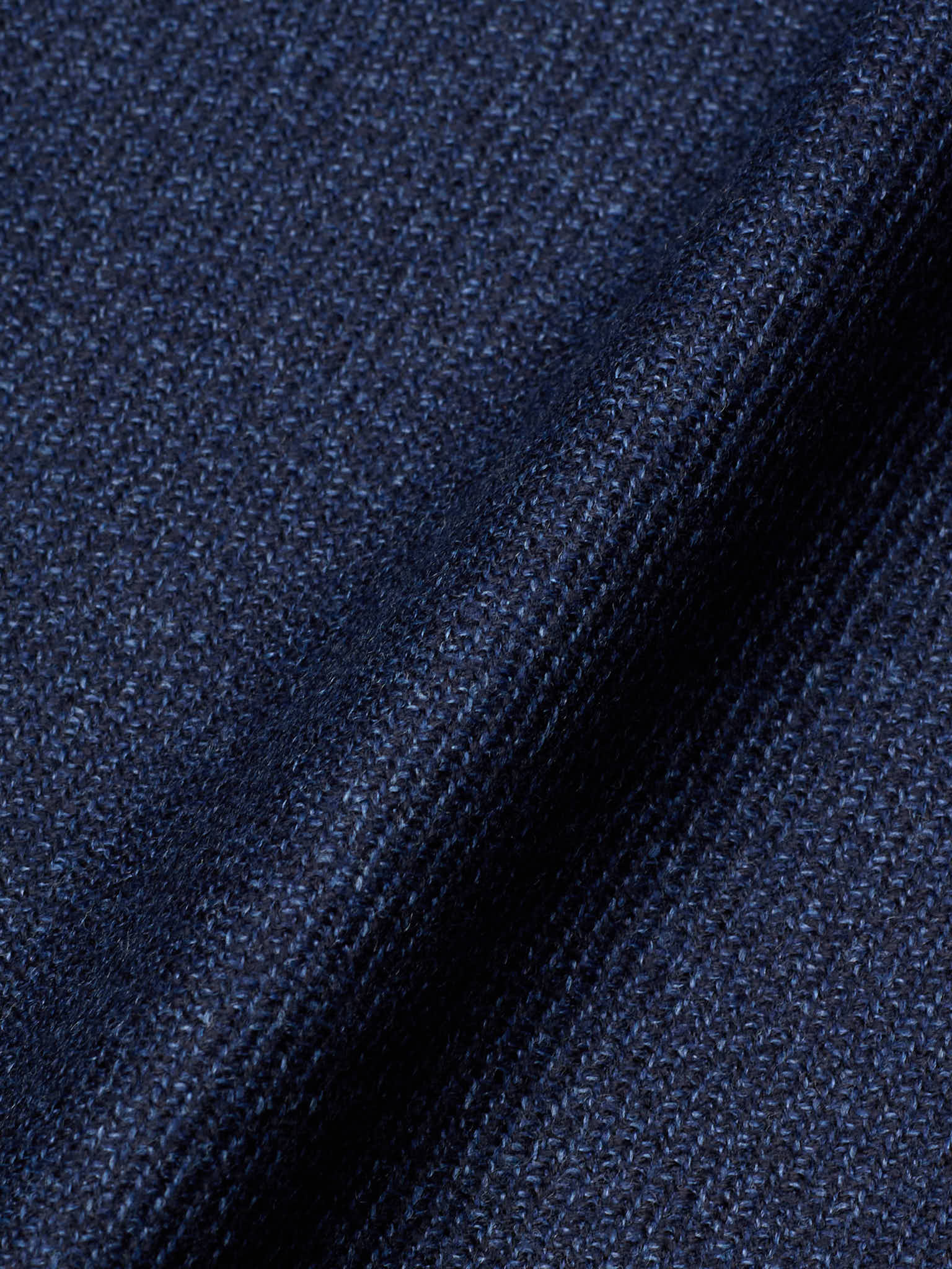 SARTORIA PARTENOPEA "Madison" Navy Blue Wool Silk Unlined DB Jacket