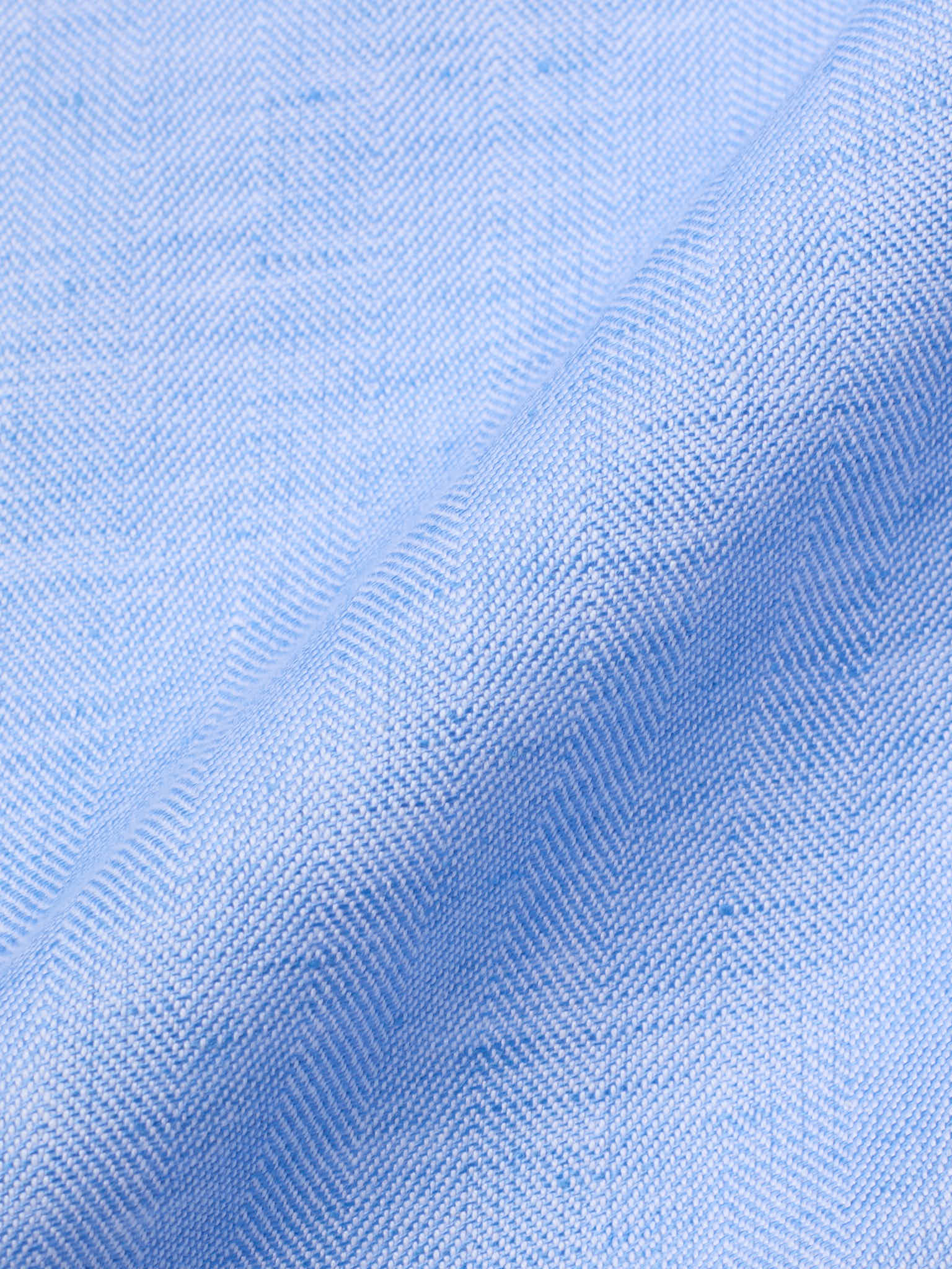 SARTORIA PARTENOPEA "Napoli2" Light Blue Herringbone Cotton Linen Unlined Jacket