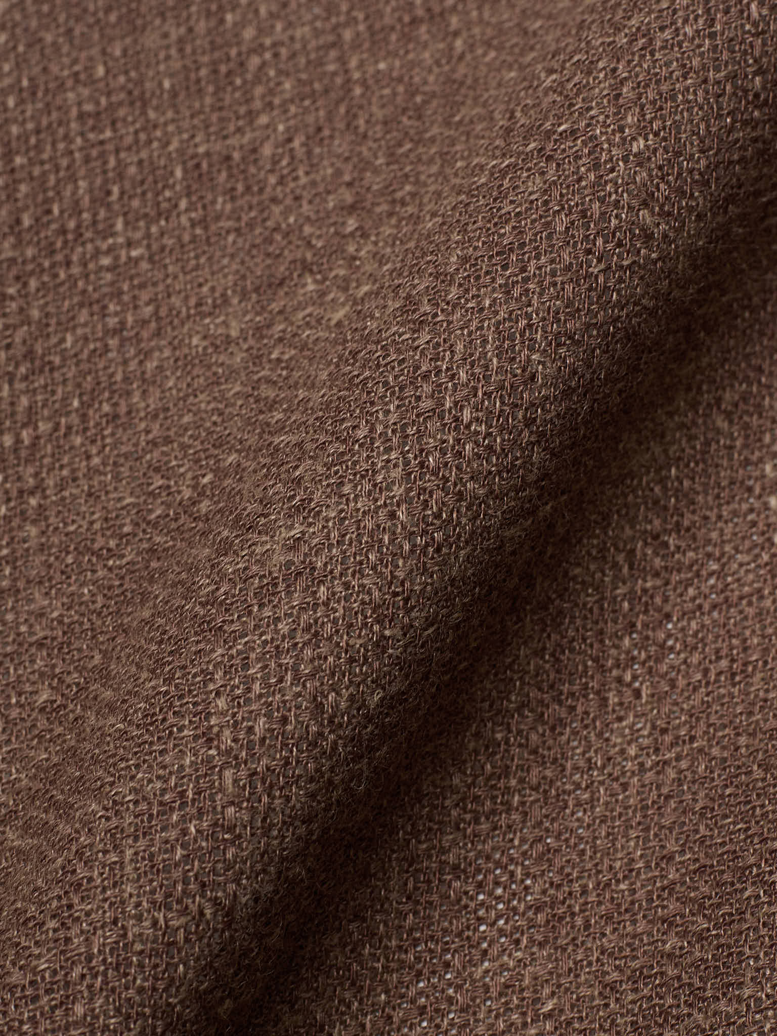 SARTORIA PARTENOPEA "Napoli" Brown Linen Unlined Hopsack Jacket