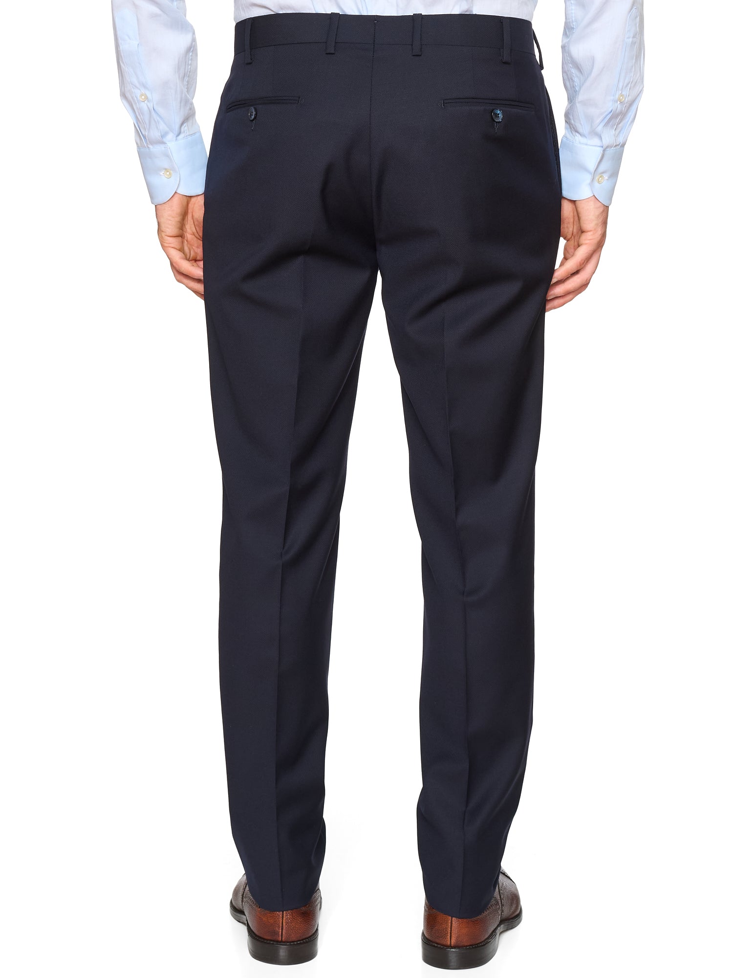 SARTORIA PARTENOPEA Navy Blue Wool Super 120'S Suit NEW