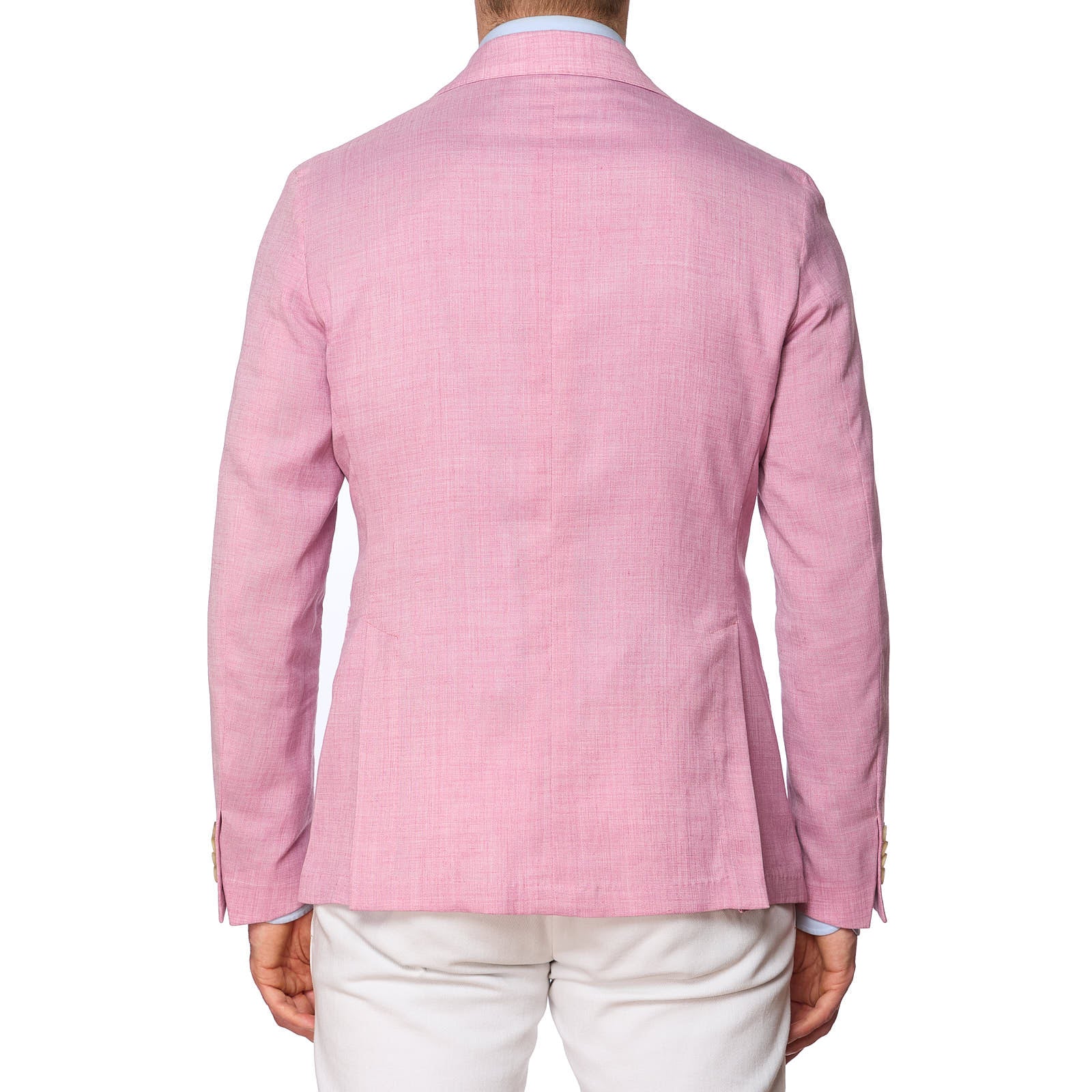 SARTORIA PARTENOPEA Pink Polyester-Linen Jacket EU 48 NEW US 38 Current Model