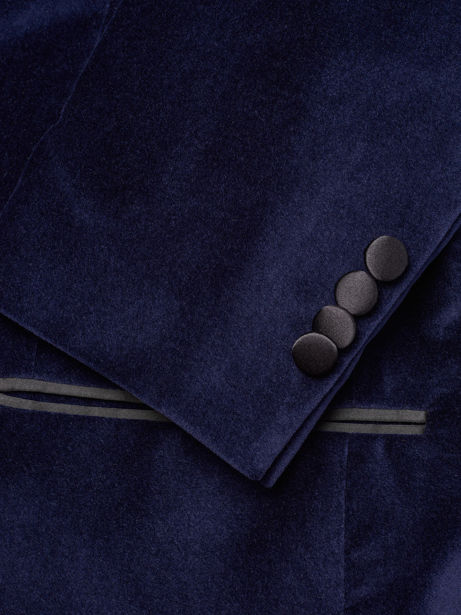 SARTORIA PARTENOPEA "Napoli4" Blue Velvet Dinner Jacket