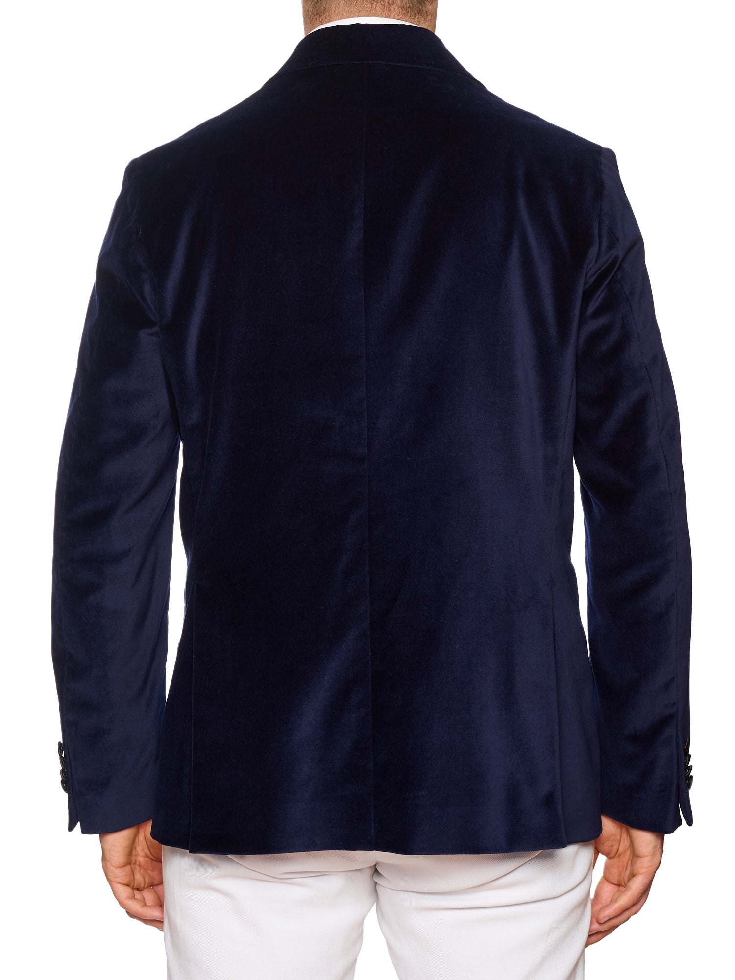 SARTORIA PARTENOPEA "Napoli4" Blue Velvet Dinner Jacket
