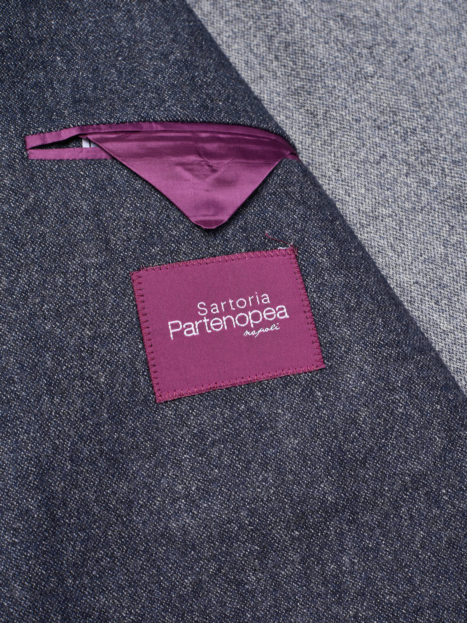 SARTORIA PARTENOPEA "Napoli6" "Denim" Wool Cashmere DB Jacket