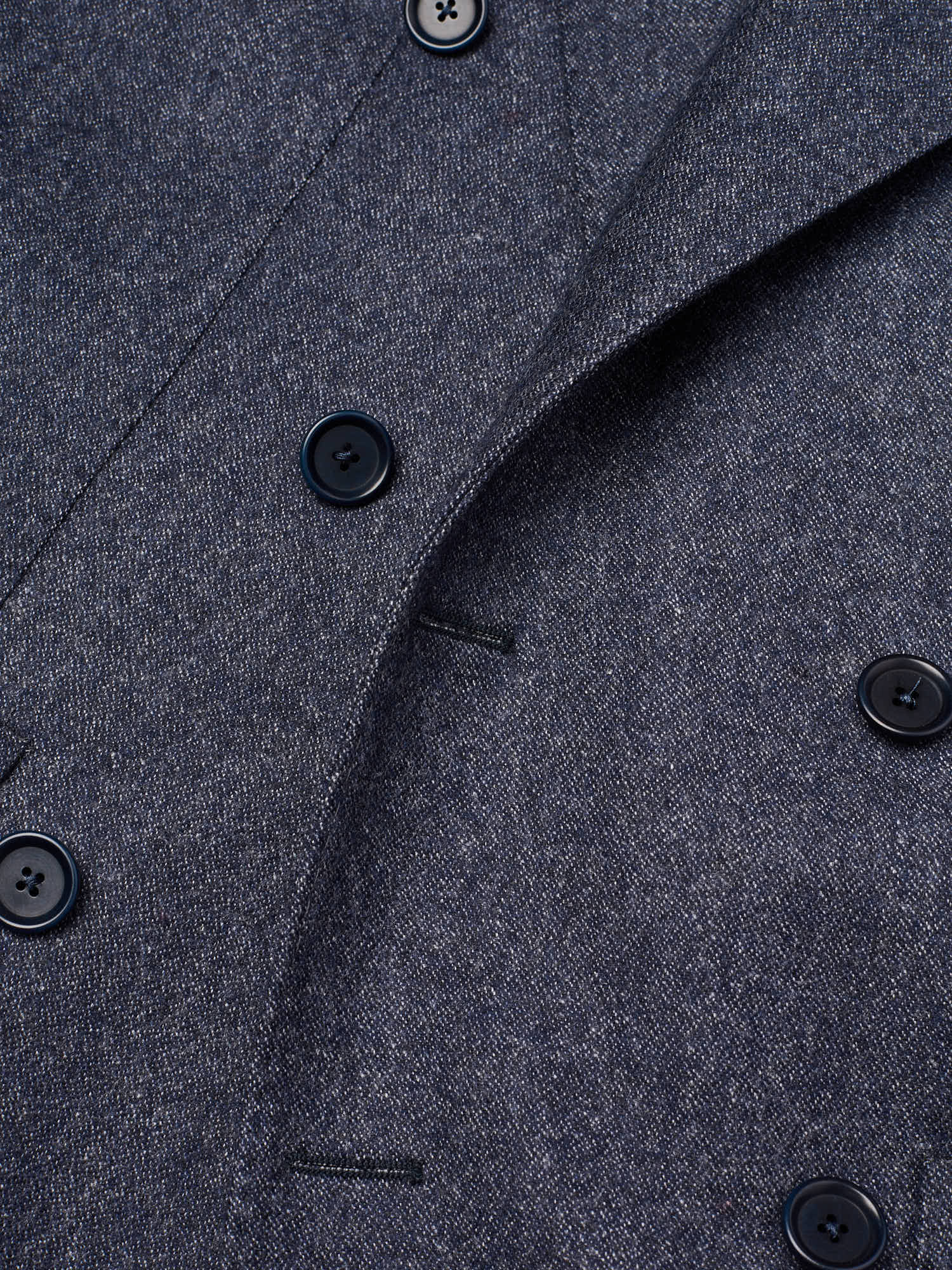 SARTORIA PARTENOPEA "Napoli6" "Denim" Wool Cashmere DB Jacket