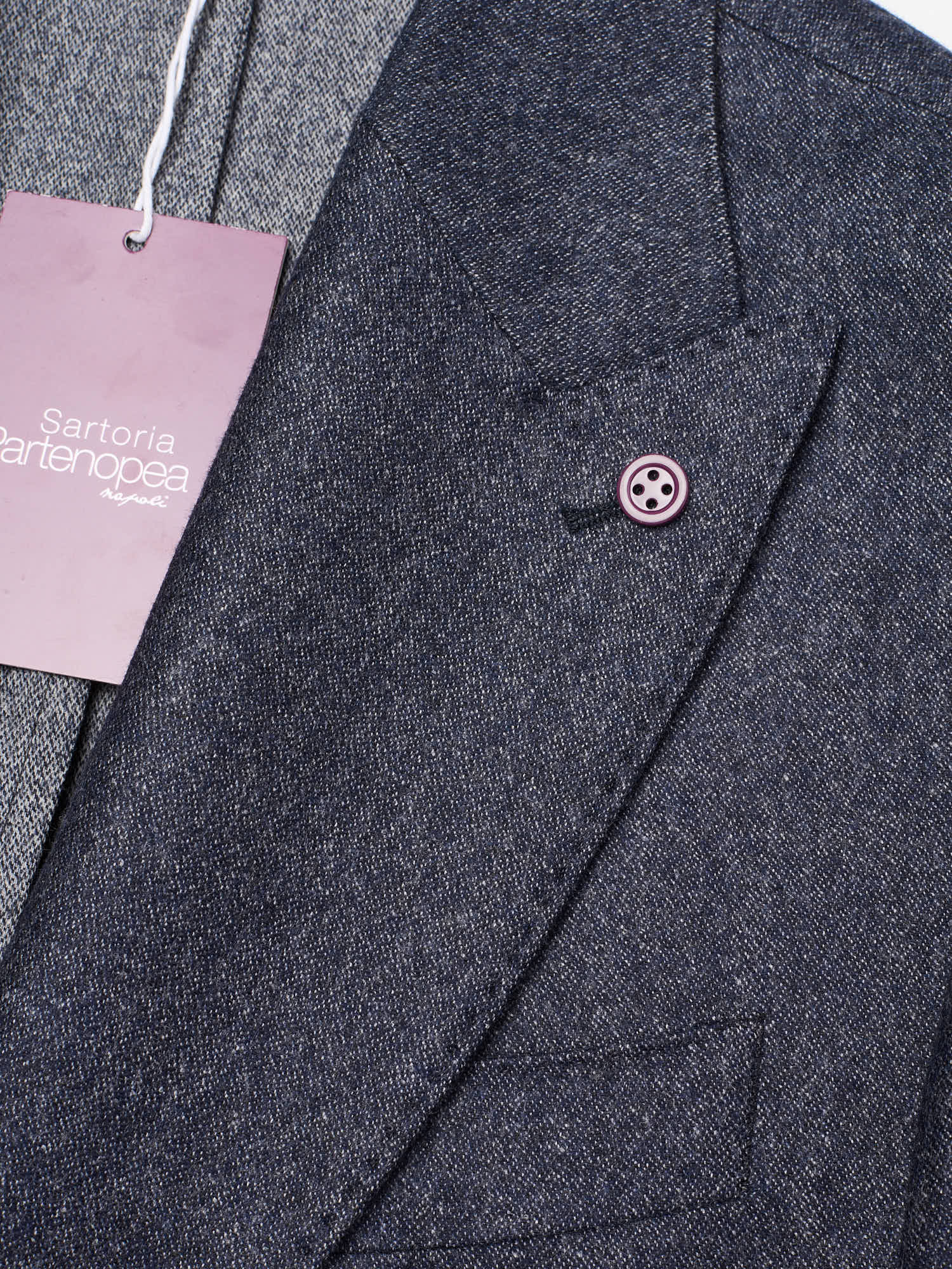 SARTORIA PARTENOPEA "Napoli6" "Denim" Wool Cashmere DB Jacket